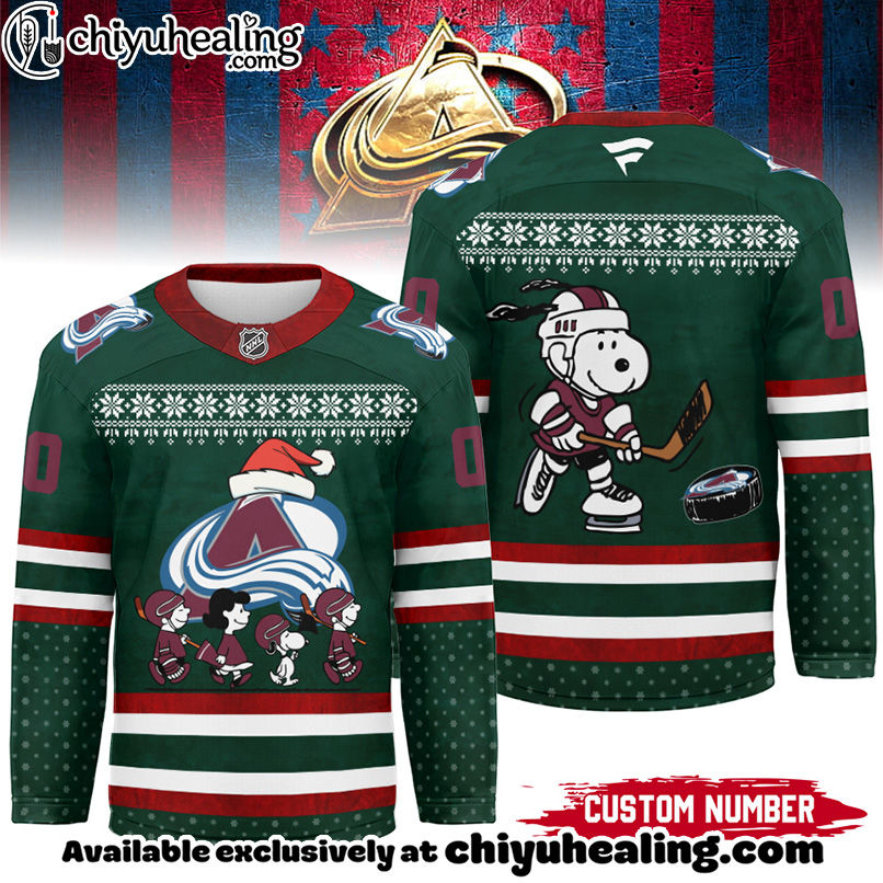 Colorado Avalanche - Premium NHL Peanuts Snoopy Hockey Jersey