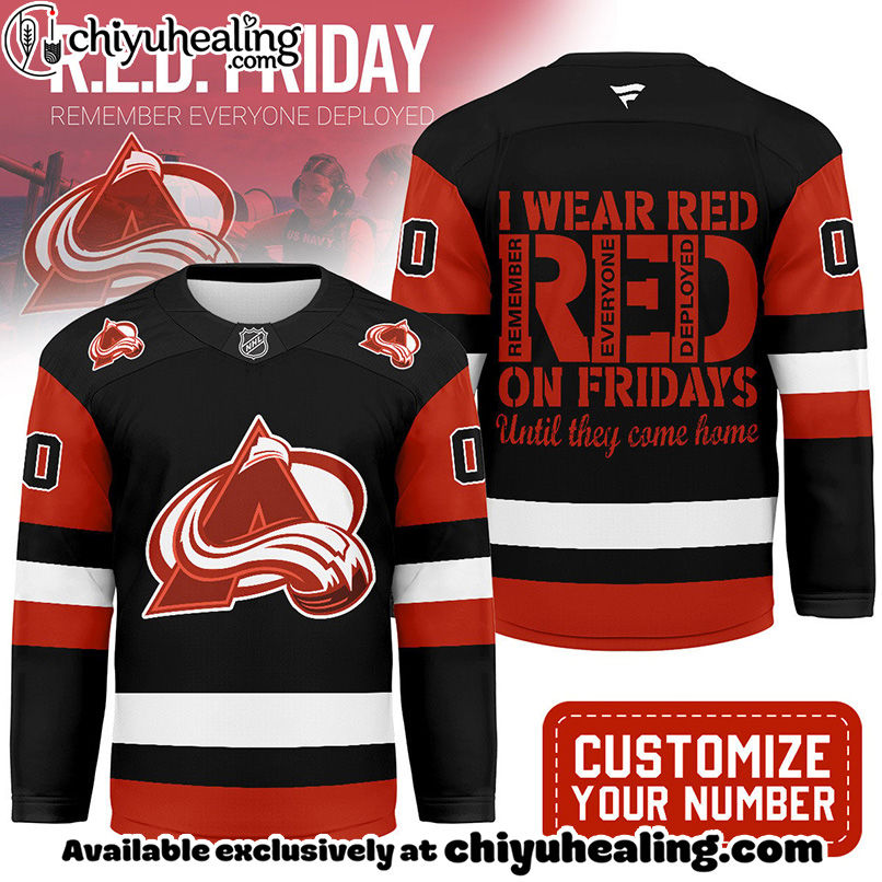 Colorado Avalanche - Premium NHL Red Friday Hockey Jersey
