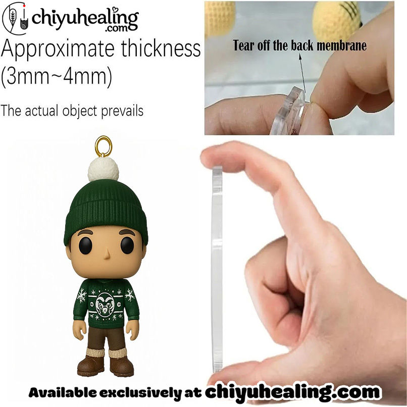 Colorado State Rams 132nd Anniversary Advent Calendar, Christmas Countdown Advent Calendar Gift Box with 24 Acrylic Ornaments