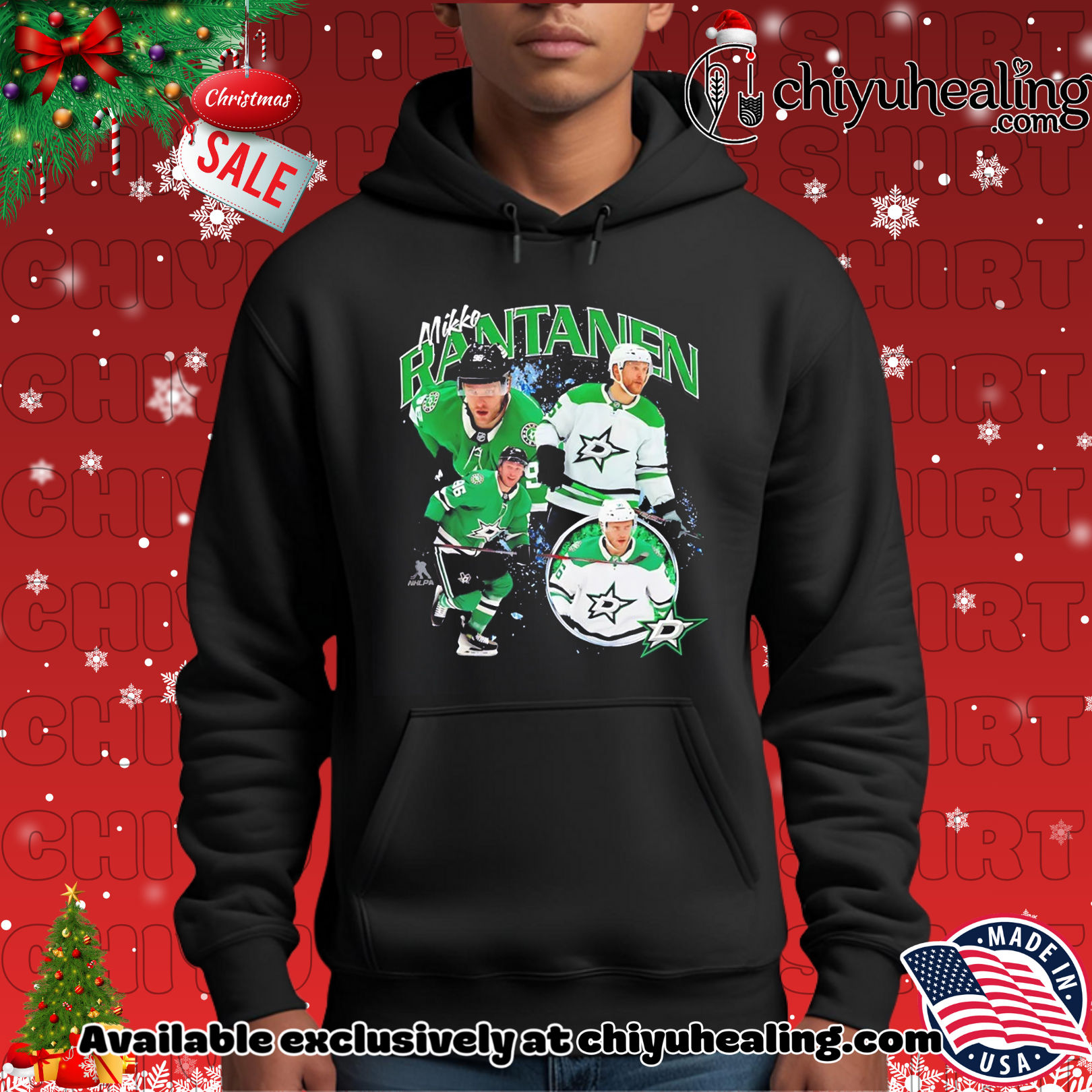 Dallas Stars Mikko Rantanen player collage '25 shirt, Hoodie, Sweatshirt, Poster Canvas, Mug, Ornaments