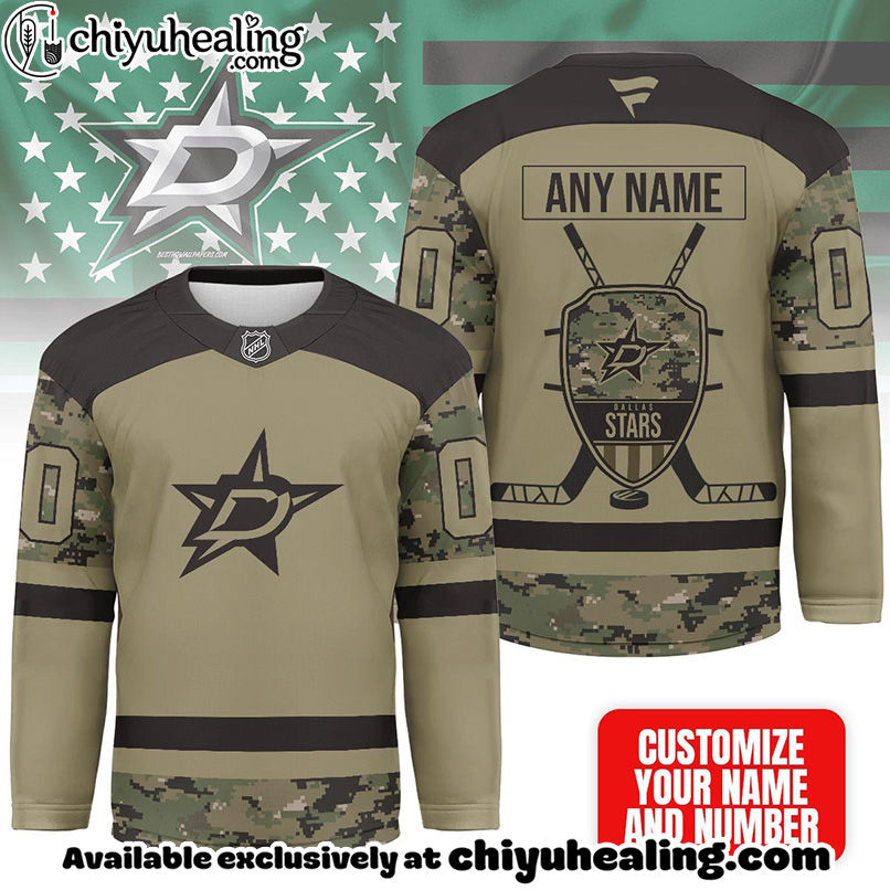 Dallas Stars - Premium NHL Camo Army Hockey Jersey