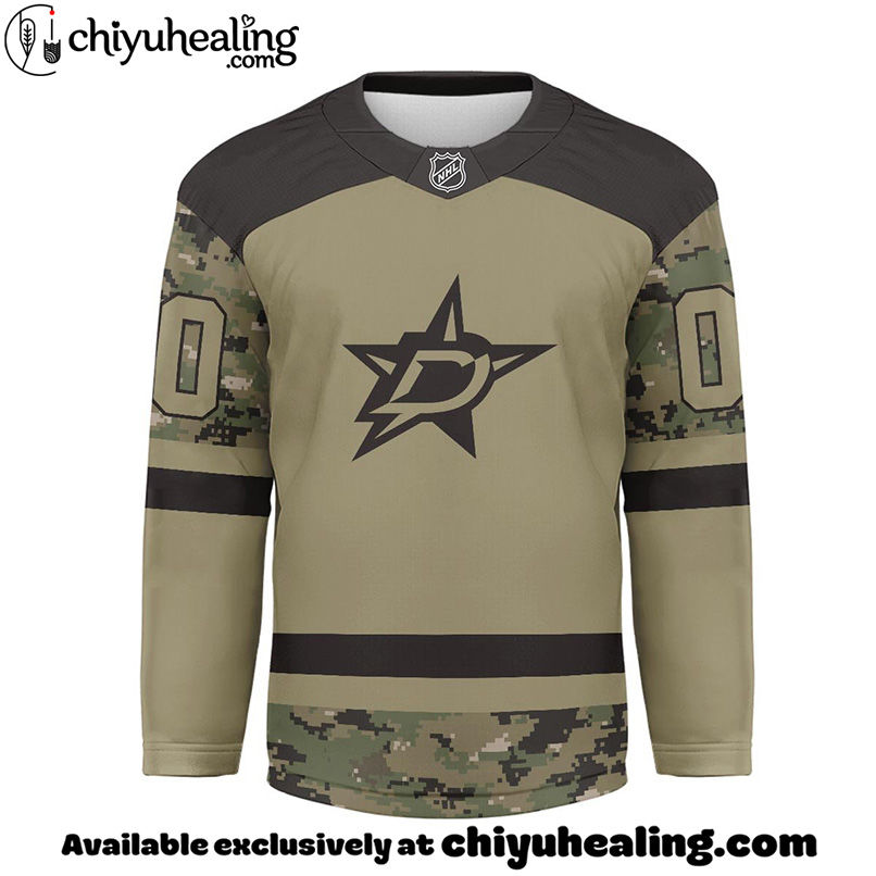 Dallas Stars - Premium NHL Camo Army Hockey Jersey Dallas Stars - Premium NHL Camo Army Hockey Jersey
