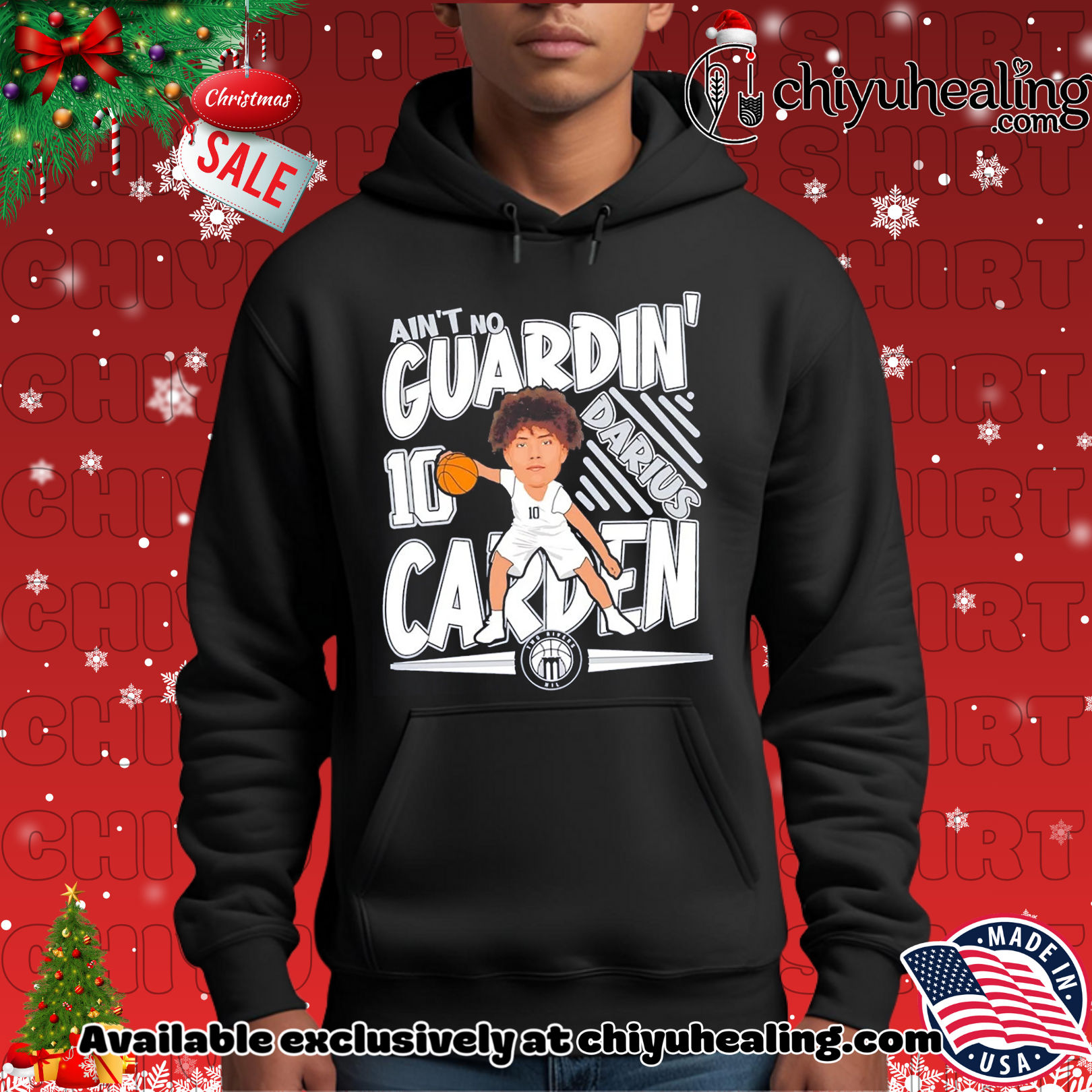 Darius Carden Ain't no Guaedin' Marietta Basketball caricature '26 shirt, Hoodie, Sweatshirt, Poster Canvas, Mug, Ornaments