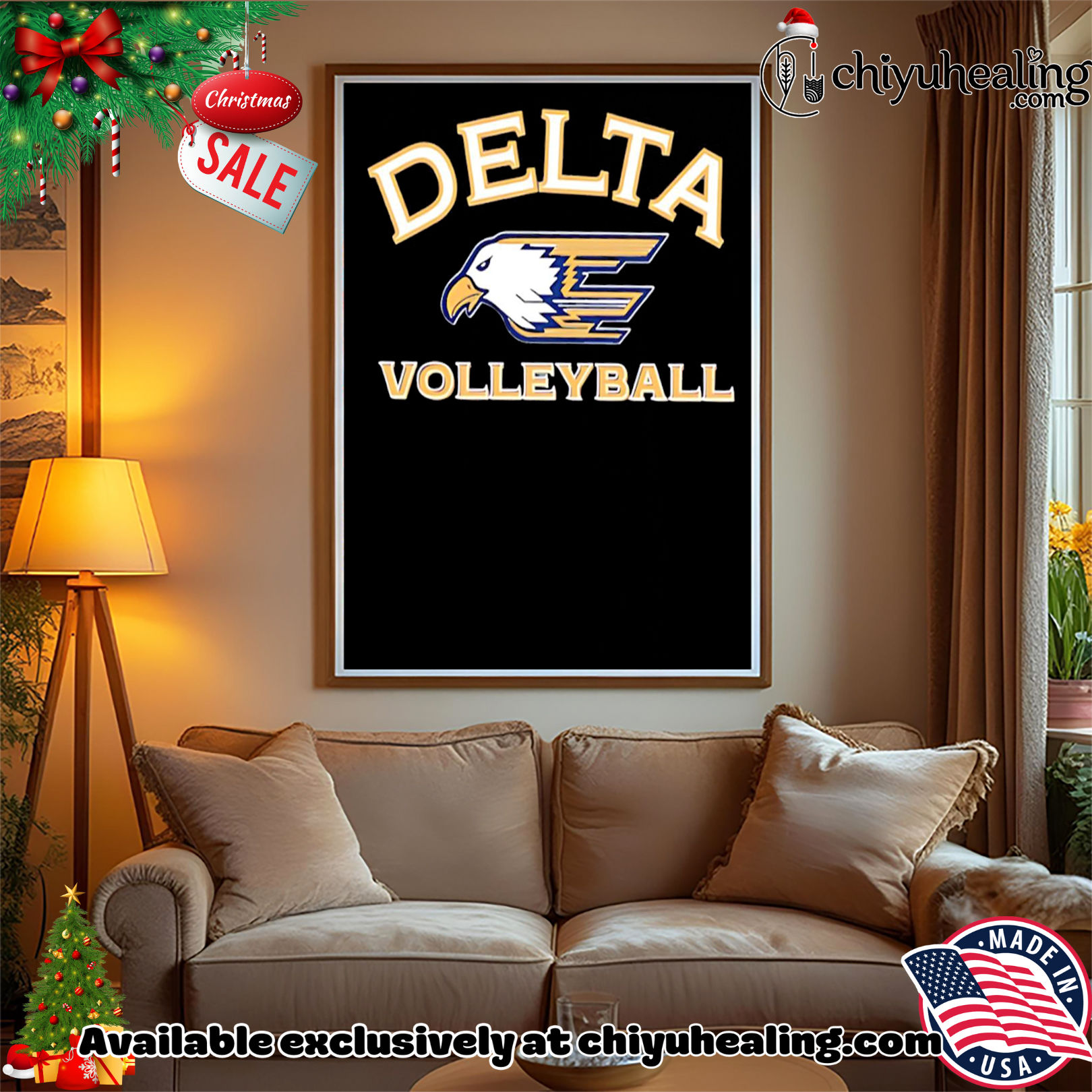 Delta High School Volleyball logo shirt, Hoodie, Sweatshirt, Poster Canvas, Mug, Ornaments Delta High School Volleyball logo shirt, Hoodie, Sweatshirt, Poster Canvas, Mug, Ornaments