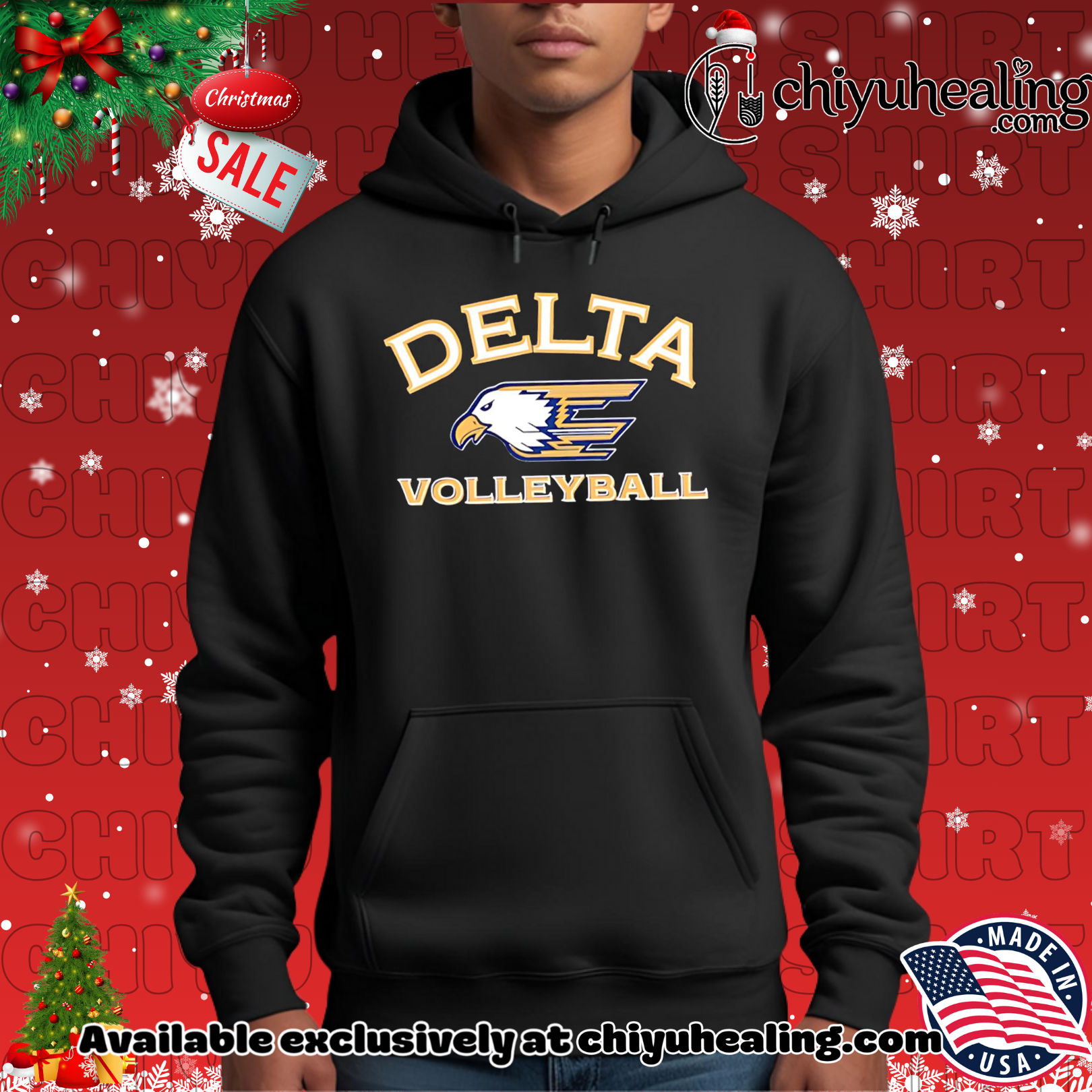 Delta High School Volleyball logo shirt, Hoodie, Sweatshirt, Poster Canvas, Mug, Ornaments 2 Delta High School Volleyball logo shirt, Hoodie, Sweatshirt, Poster Canvas, Mug, Ornaments