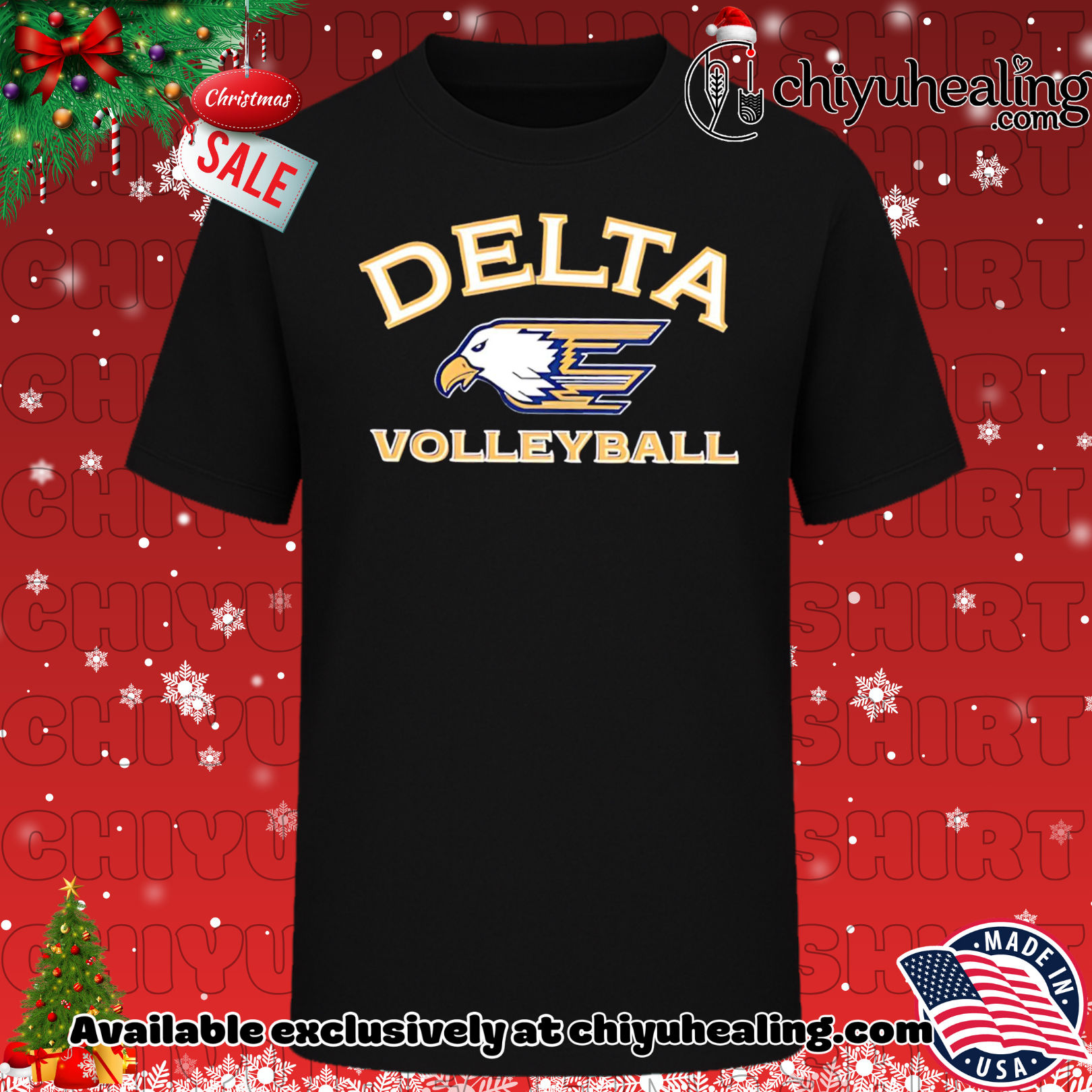 Delta High School Volleyball logo shirt, Hoodie, Sweatshirt, Poster Canvas, Mug, Ornaments