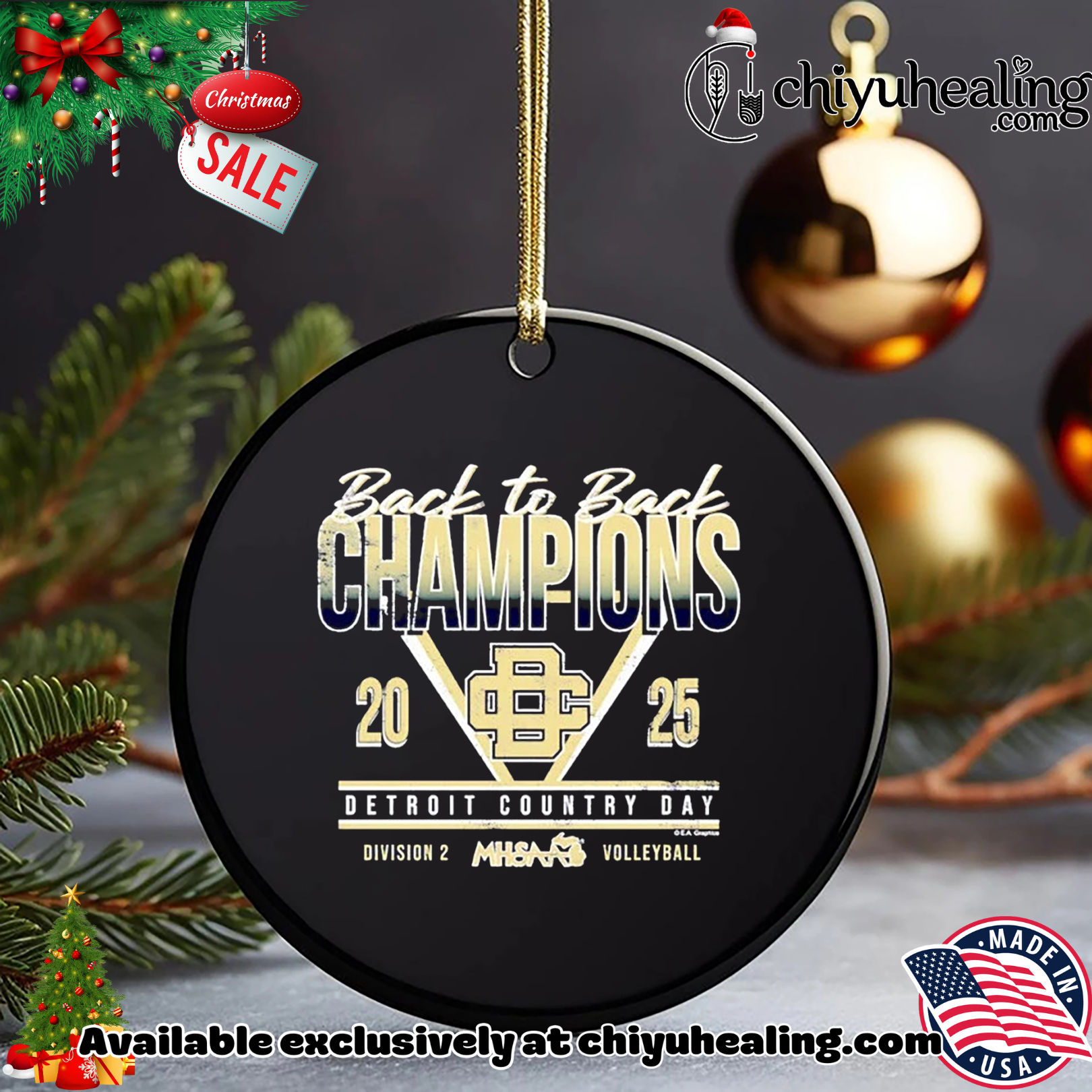 Detroit Country Day 2025 MHSAA Volleyball D2 Back to Back Champions Christmas ornament, Hoodie, Sweatshirt, Poster Canvas, Mug, Ornaments Detroit Country Day 2025 MHSAA Volleyball D2 Back to Back Champions Christmas ornament, Hoodie, Sweatshirt, Poster Canvas, Mug, Ornaments