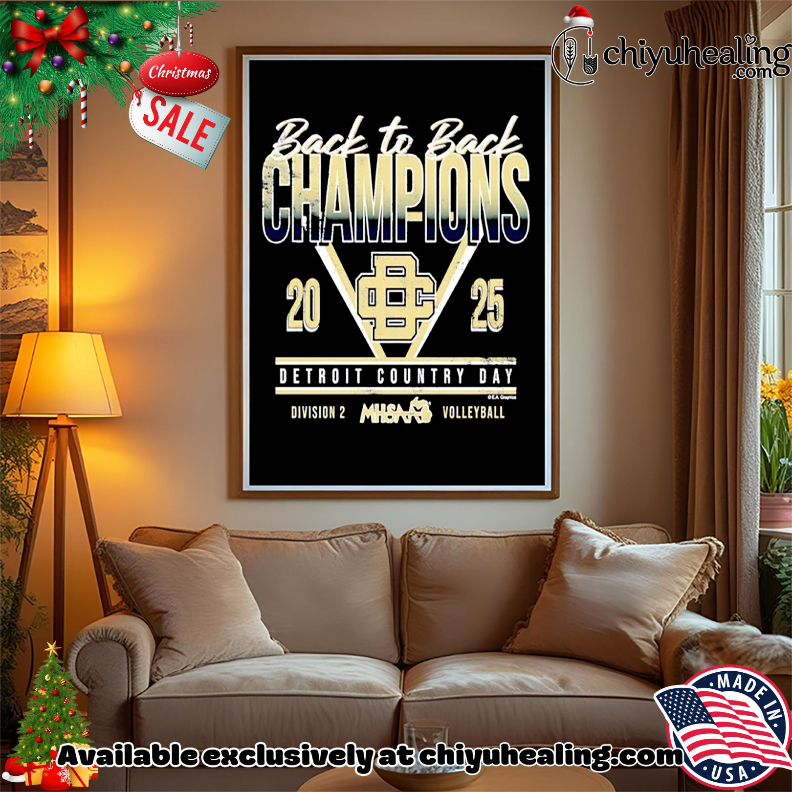 Detroit Country Day 2025 MHSAA Volleyball D2 Back to Back Champions Christmas ornament, Hoodie, Sweatshirt, Poster Canvas, Mug, Ornaments Detroit Country Day 2025 MHSAA Volleyball D2 Back to Back Champions Christmas ornament, Hoodie, Sweatshirt, Poster Canvas, Mug, Ornaments