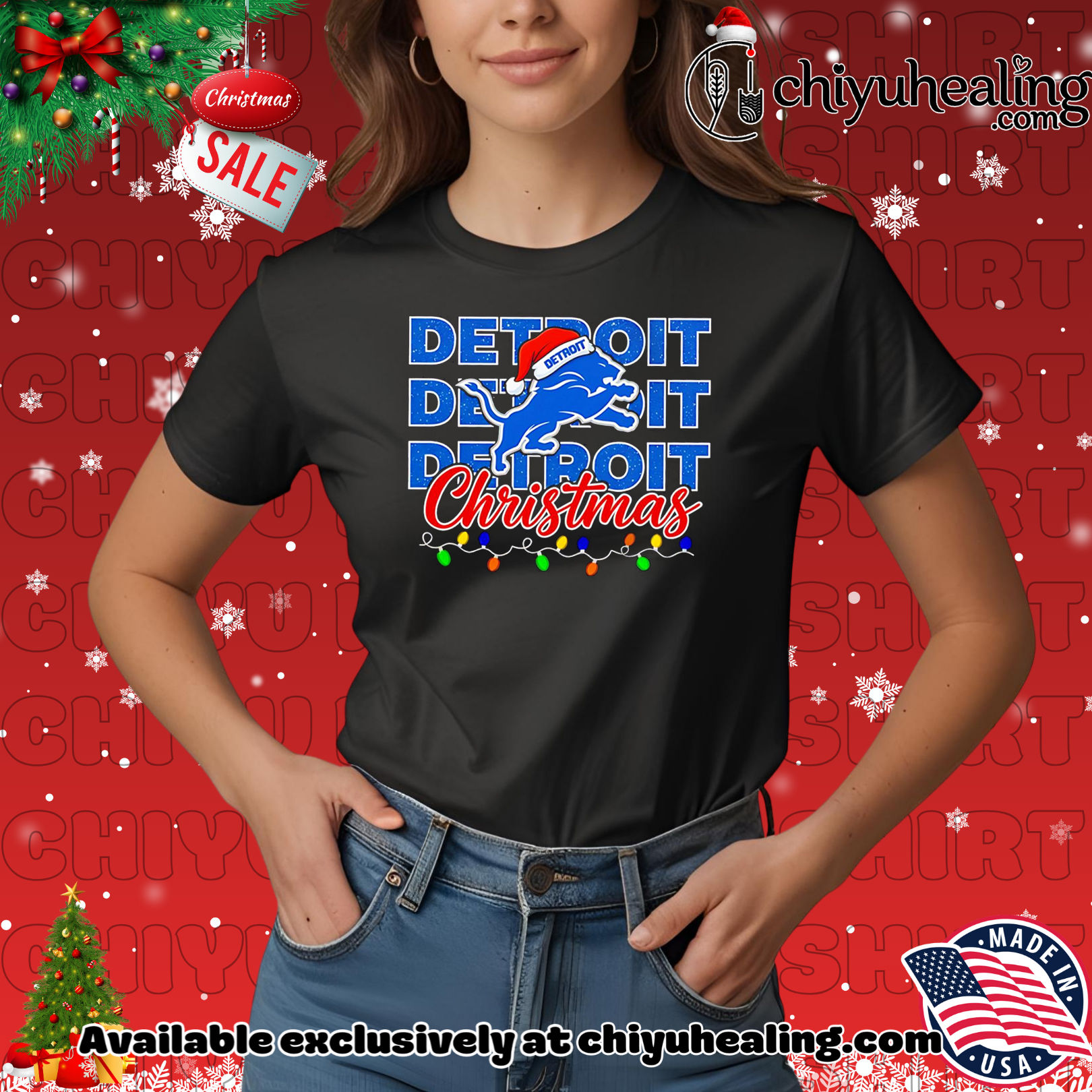Detroit Lions Christmas lights repeat shirt, Hoodie, Sweatshirt, Poster Canvas, Mug, Ornaments 7 Detroit Lions Christmas lights repeat shirt, Hoodie, Sweatshirt, Poster Canvas, Mug, Ornaments