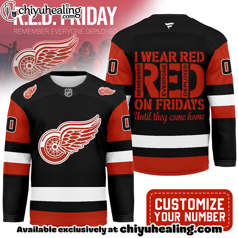 Detroit Red Wings - Premium NHL Red Friday Hockey Jersey