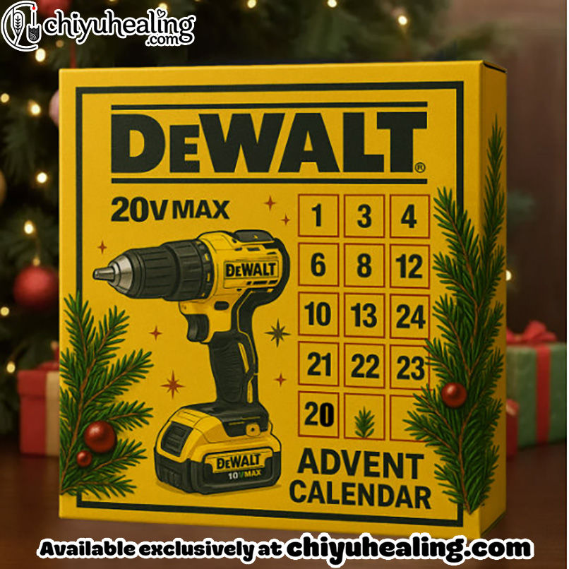 Dewalt Advent Calendar, Christmas Countdown Advent Calendar Gift Box with 24 Acrylic Ornaments