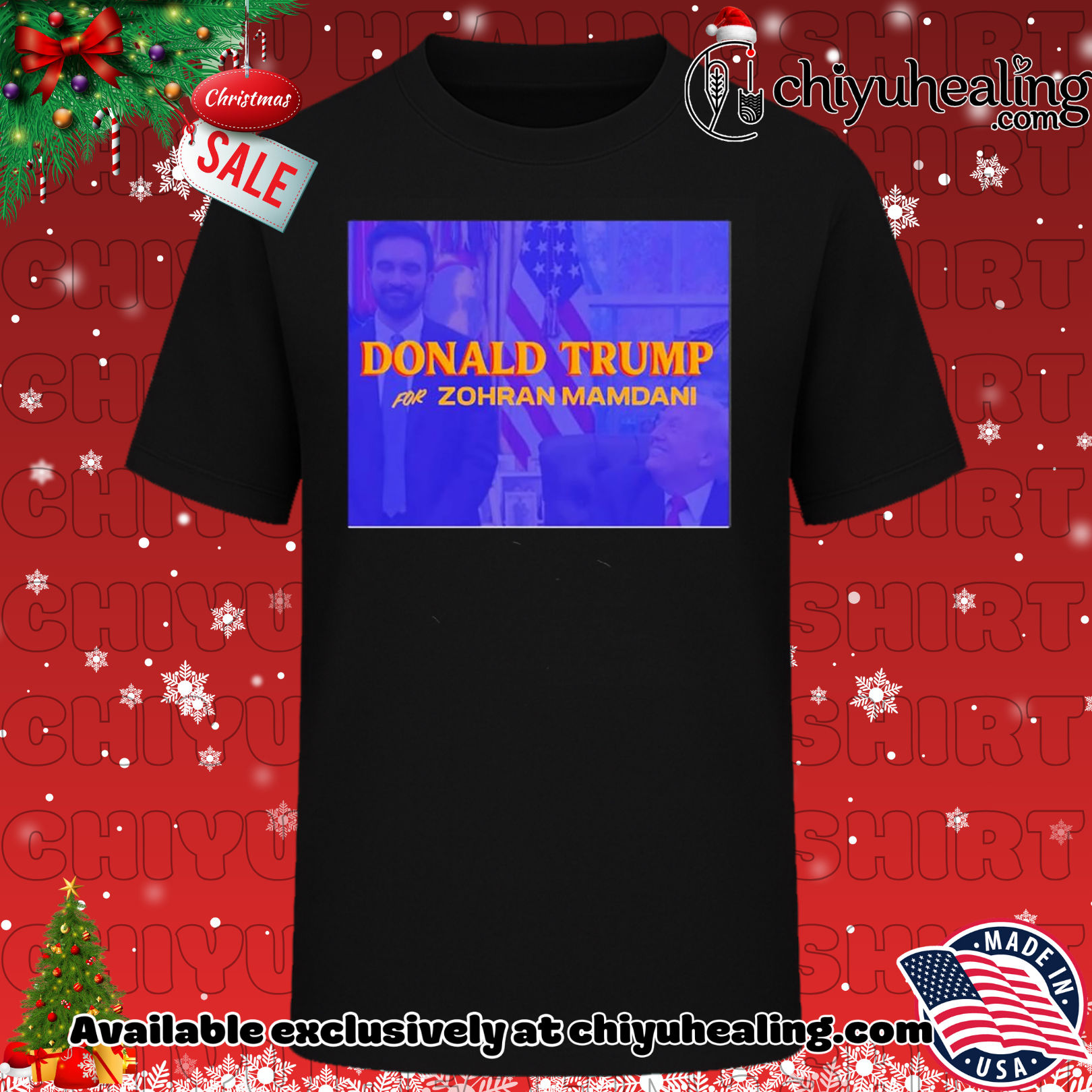 Donald Trump for Zohran Mamdani 2025 shirt, Hoodie, Sweatshirt, Poster Canvas, Mug, Ornaments