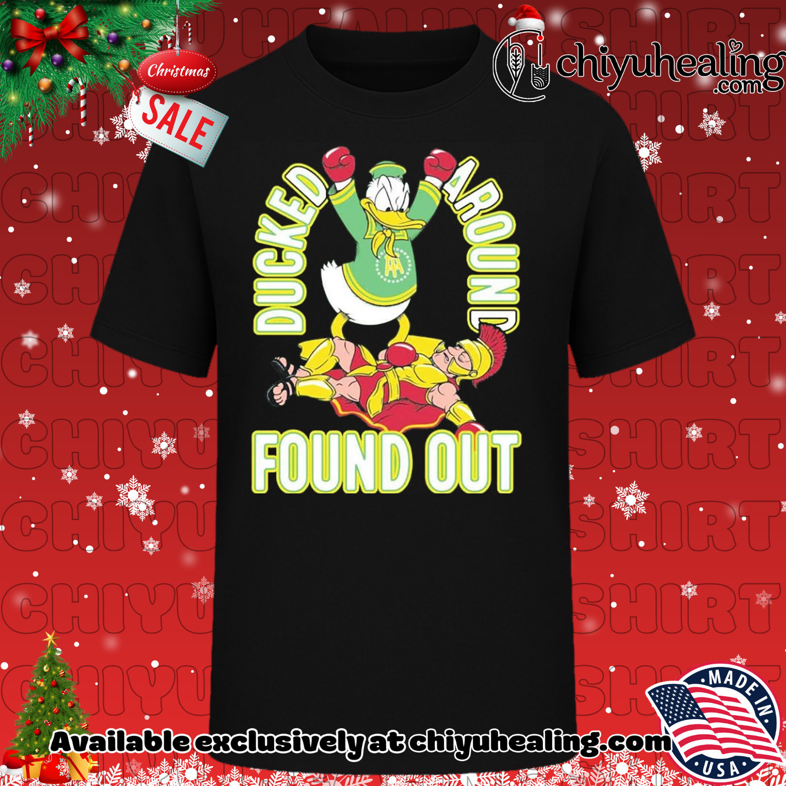 Ducked Around Found Out Oregon Ducks Beat USC Trojans shirt, Hoodie, Sweatshirt, Poster Canvas, Mug, Ornaments