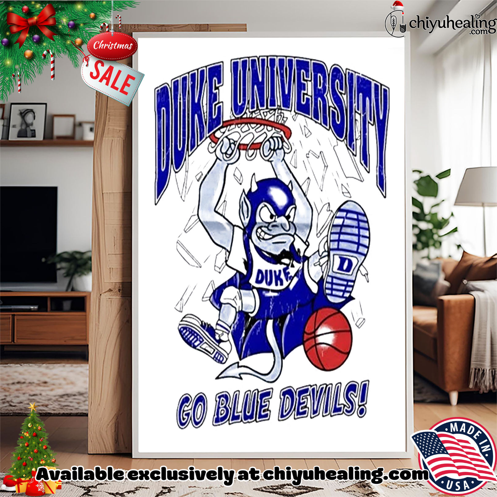 Duke University basketball go Blue Devils mascot Christmas ornament, Hoodie, Sweatshirt, Poster Canvas, Mug, Ornaments Duke University basketball go Blue Devils mascot Christmas ornament, Hoodie, Sweatshirt, Poster Canvas, Mug, Ornaments
