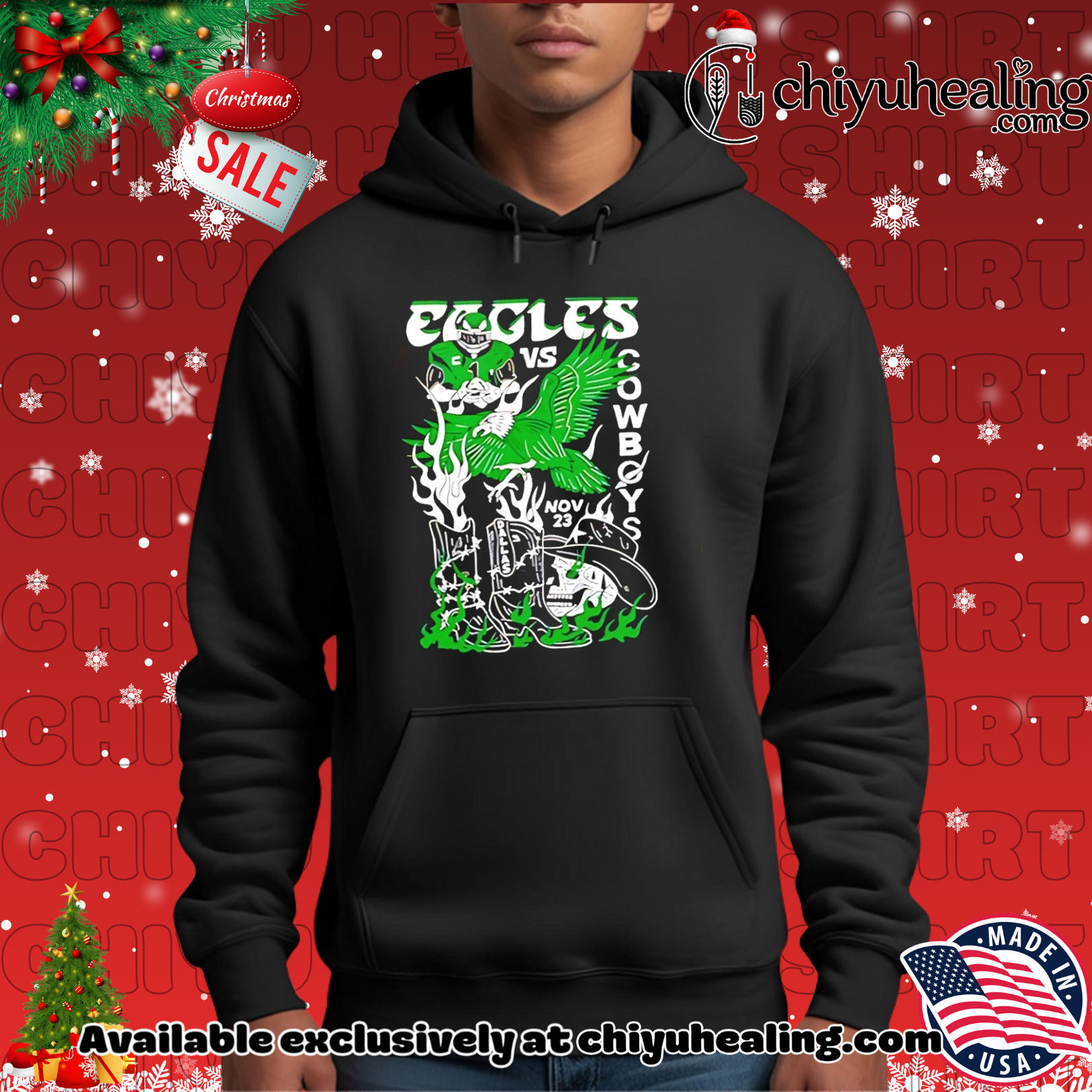 Eagles vs Cowboys Showdown In Dallas Nov 23 paint shirt, Hoodie, Sweatshirt, Poster Canvas, Mug, Ornaments 2 Eagles vs Cowboys Showdown In Dallas Nov 23 paint shirt, Hoodie, Sweatshirt, Poster Canvas, Mug, Ornaments