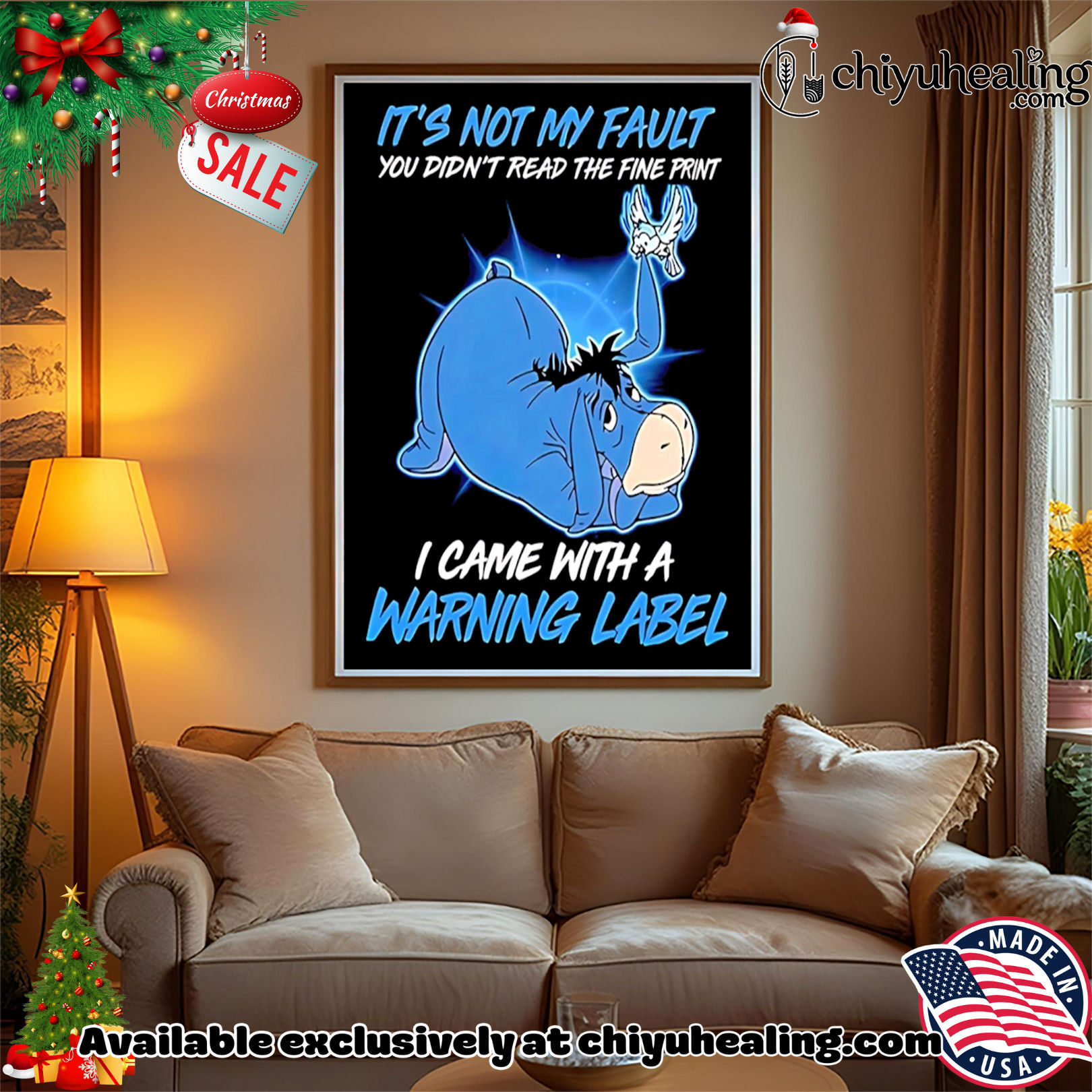 Eeyore It's Not My Fault You Didn't Read The Fine Print I Came With A Warning Label shirt, Hoodie, Sweatshirt, Poster Canvas, Mug, Ornaments 15 Eeyore Its Not My Fault You Didnt Read The Fine Print I Came With A Warning Label shirt Hoodie Sweatshirt Tank Top