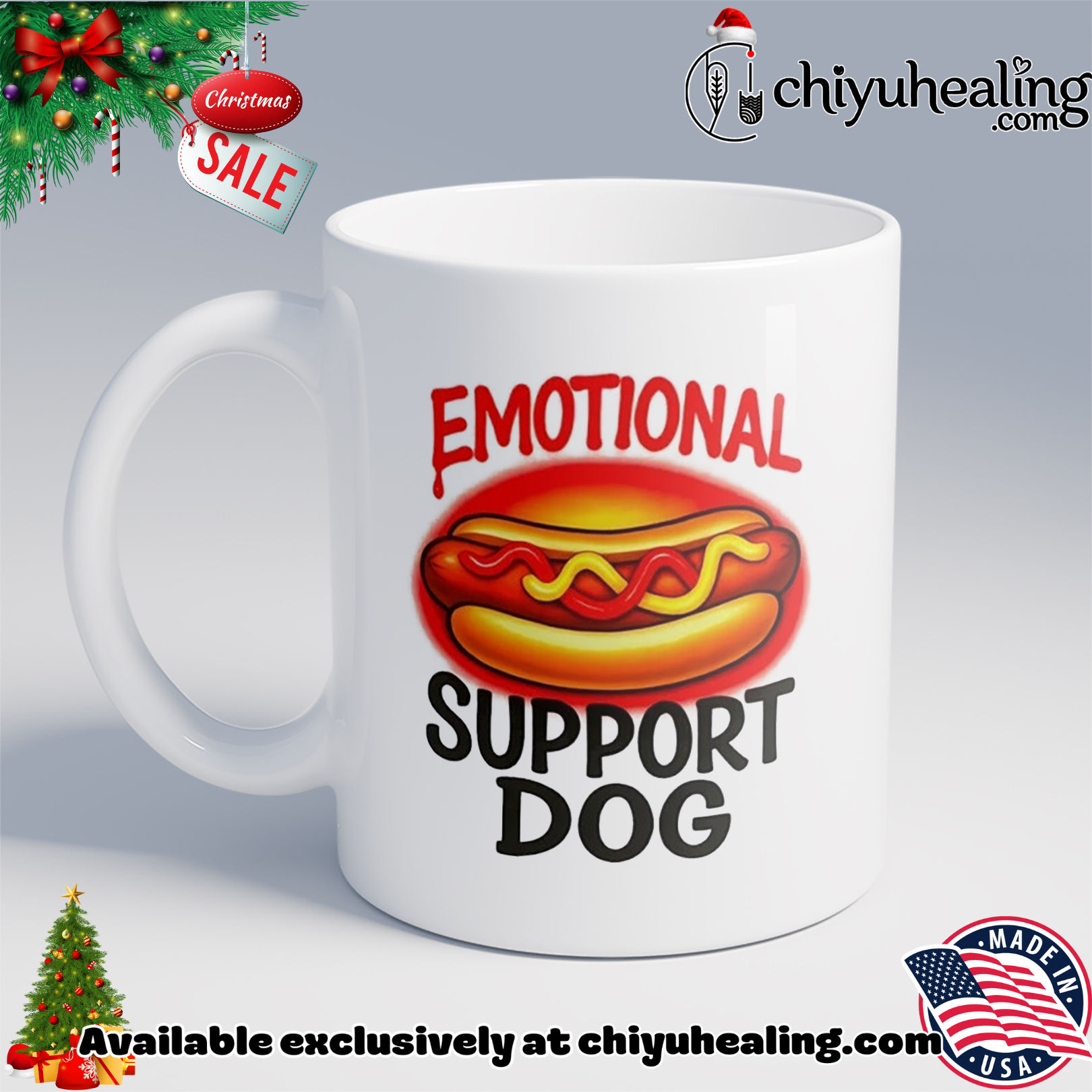 Emotional Support Dog Hot Dog Christmas ornament, Hoodie, Sweatshirt, Poster Canvas, Mug, Ornaments 6 Emotional Support Dog Hot Dog Christmas ornament, Hoodie, Sweatshirt, Poster Canvas, Mug, Ornaments