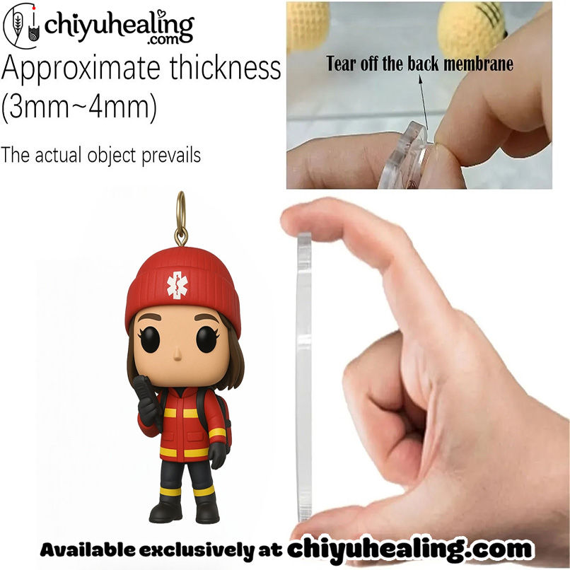 Everyday Heroes EMTs Advent Calendar - 2025 Edition, Christmas Countdown Advent Calendar Gift Box with 24 Acrylic Ornaments