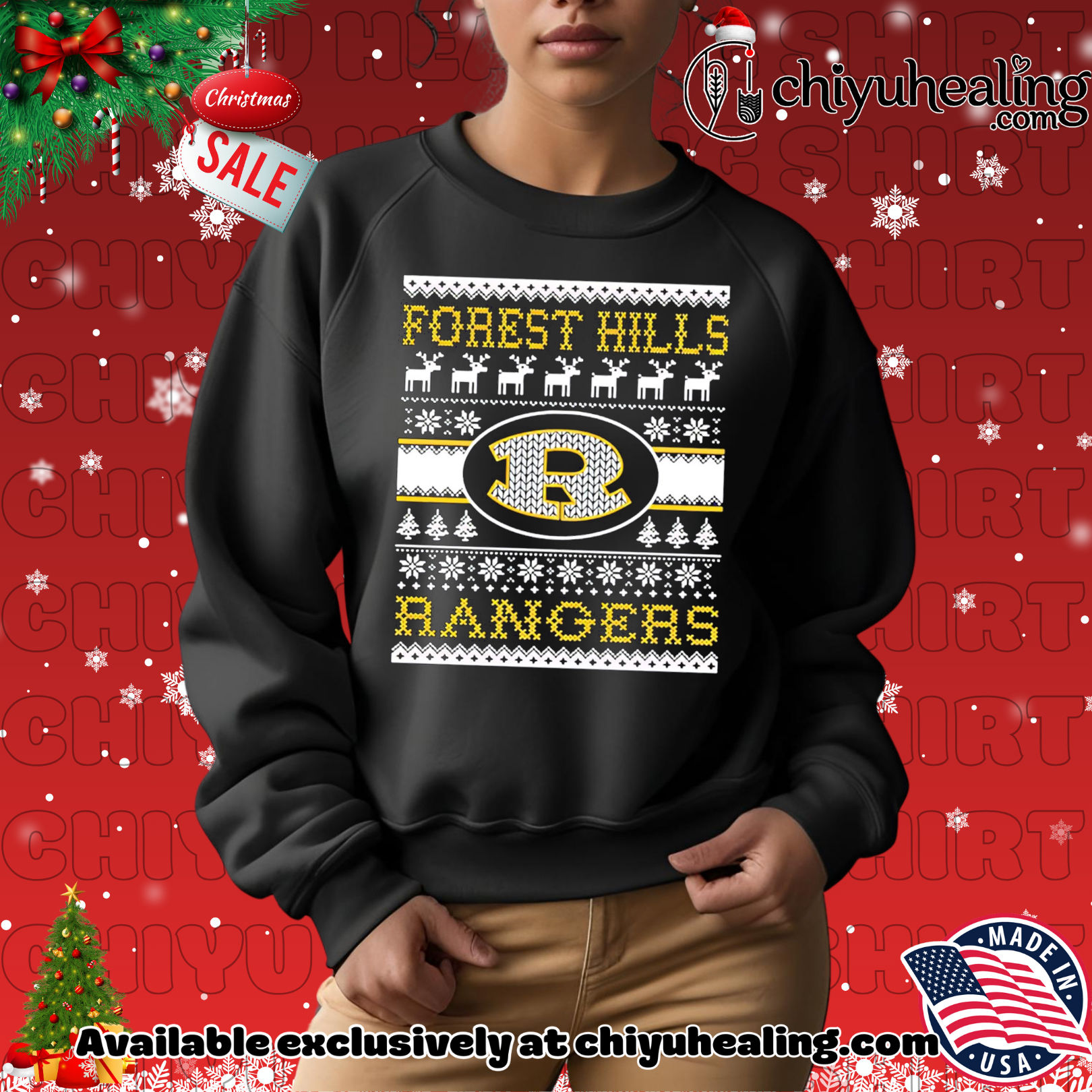 Forest Hills Spirit Club Rangers Ugly Christmas shirt, Hoodie, Sweatshirt, Poster Canvas, Mug, Ornaments Forest Hills Spirit Club Rangers Ugly Christmas shirt, Hoodie, Sweatshirt, Poster Canvas, Mug, Ornaments
