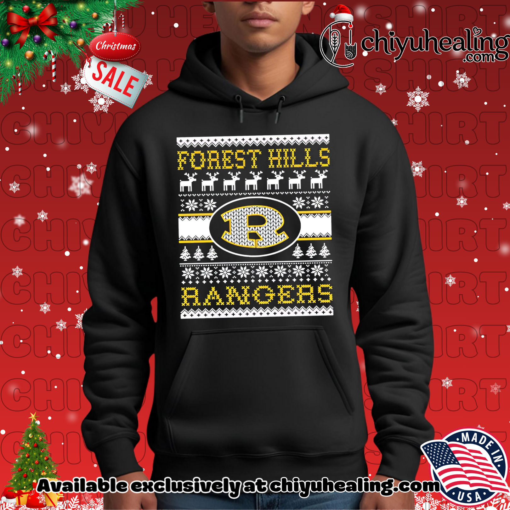 Forest Hills Spirit Club Rangers Ugly Christmas shirt, Hoodie, Sweatshirt, Poster Canvas, Mug, Ornaments 2 Forest Hills Spirit Club Rangers Ugly Christmas shirt, Hoodie, Sweatshirt, Poster Canvas, Mug, Ornaments