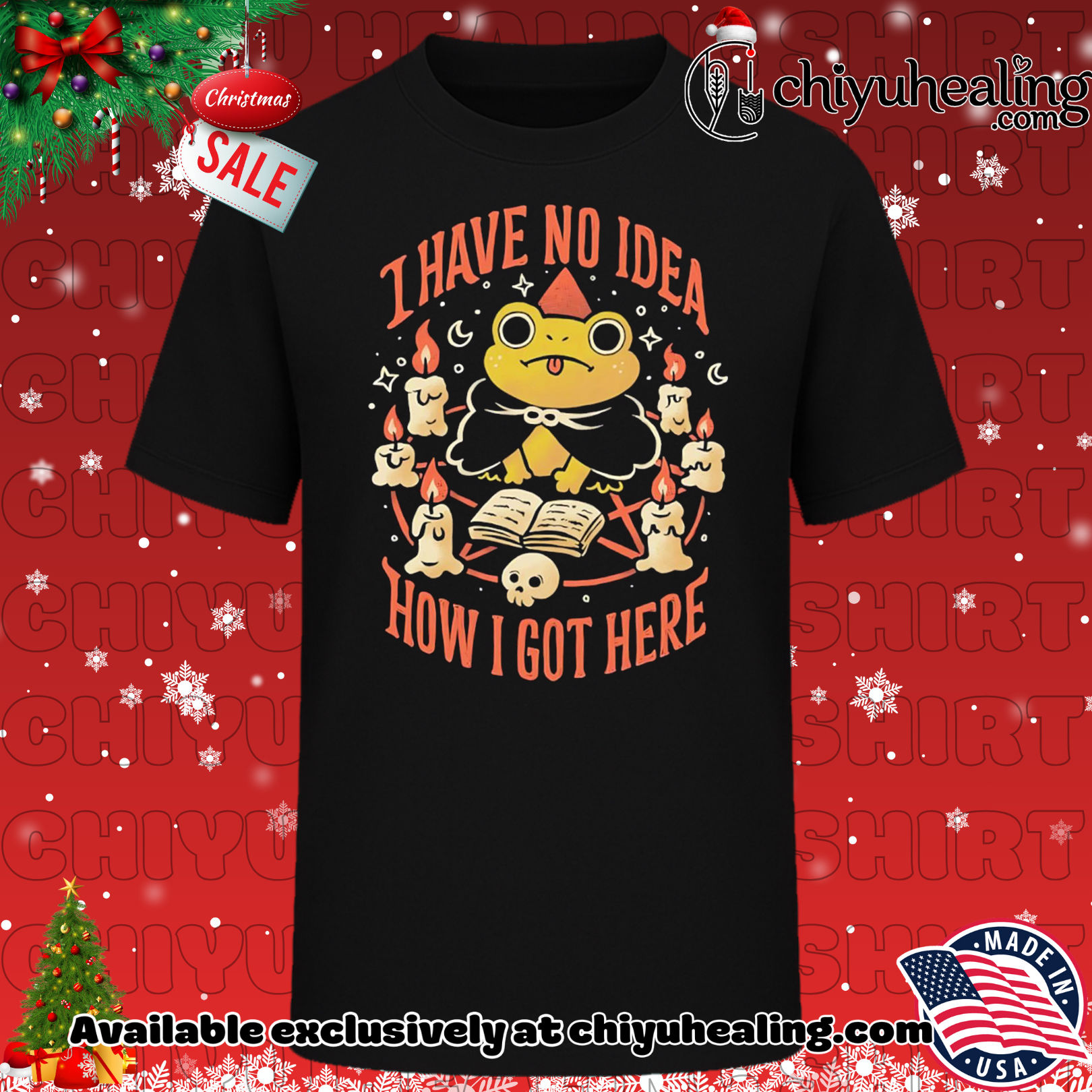 Frog I Have No Idea No Idea How I Got Here shirt, Hoodie, Sweatshirt, Poster Canvas, Mug, Ornaments