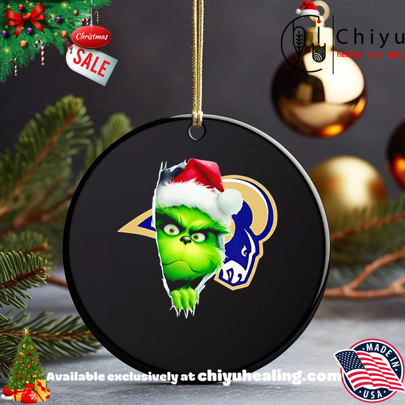 Funny Grinch Peeking Through LA Rams Christmas Holiday shirt, Hoodie, Sweatshirt, Poster Canvas, Mug, Ornaments 5 Funny Grinch Peeking Through LA Rams Christmas Holiday shirt, Hoodie, Sweatshirt, Poster Canvas, Mug, Ornaments