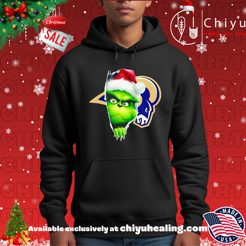 Funny Grinch Peeking Through LA Rams Christmas Holiday shirt, Hoodie, Sweatshirt, Poster Canvas, Mug, Ornaments 2 Funny Grinch Peeking Through LA Rams Christmas Holiday shirt, Hoodie, Sweatshirt, Poster Canvas, Mug, Ornaments