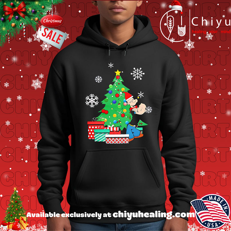 Funny Popeye Christmas Tree shirt, Hoodie, Sweatshirt, Poster Canvas, Mug, Ornaments 2 Funny Popeye Christmas Tree shirt, Hoodie, Sweatshirt, Poster Canvas, Mug, Ornaments