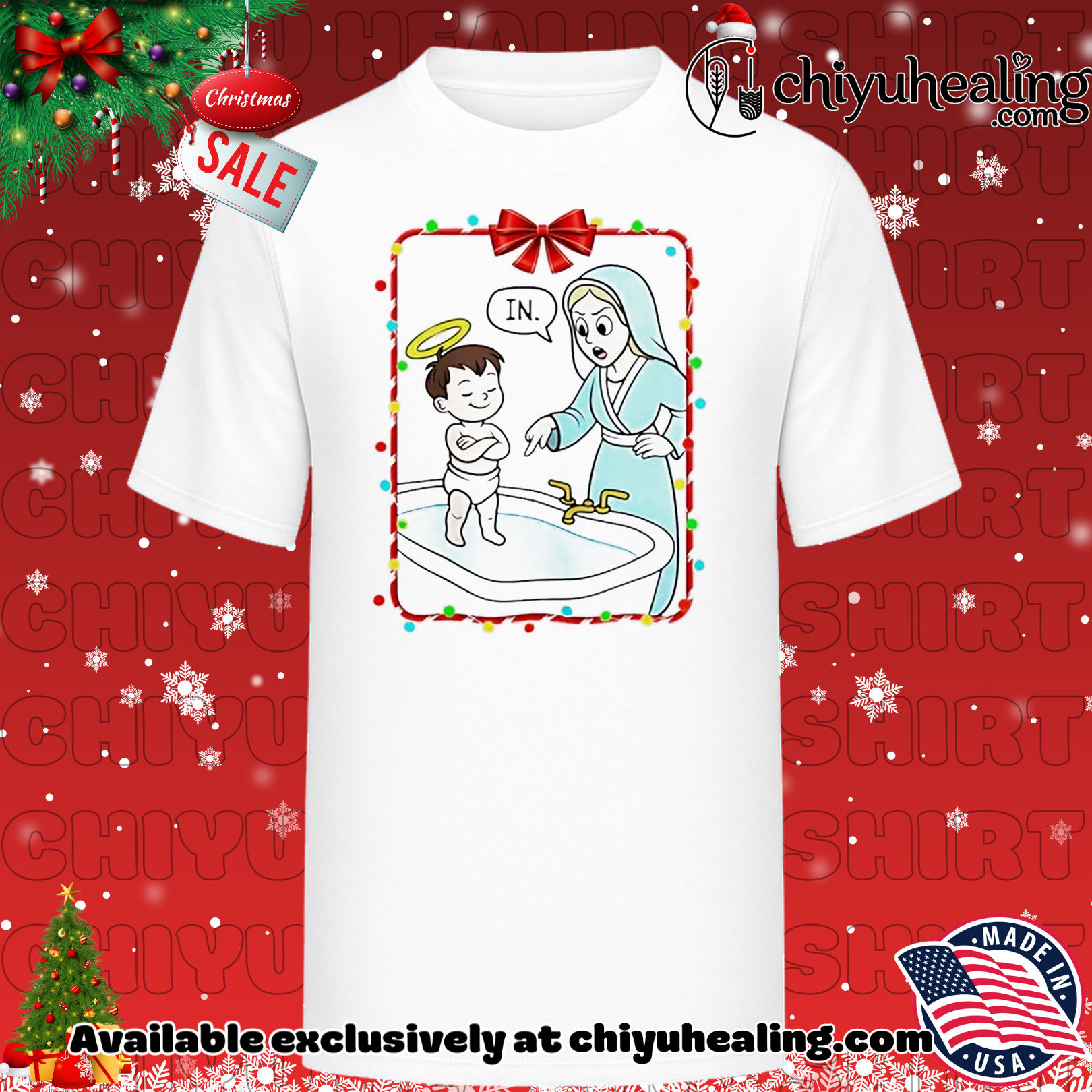Get in the tub angel Christmas Christmas ornament, Hoodie, Sweatshirt, Poster Canvas, Mug, Ornaments