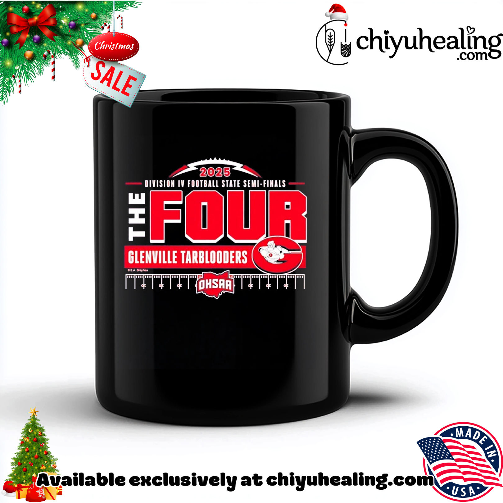 Glenville Tarblooders 2025 MHSAA Football D4 The Four shirt, Hoodie, Sweatshirt, Poster Canvas, Mug, Ornaments 5 Glenville Tarblooders 2025 MHSAA Football D4 The Four shirt, Hoodie, Sweatshirt, Poster Canvas, Mug, Ornaments