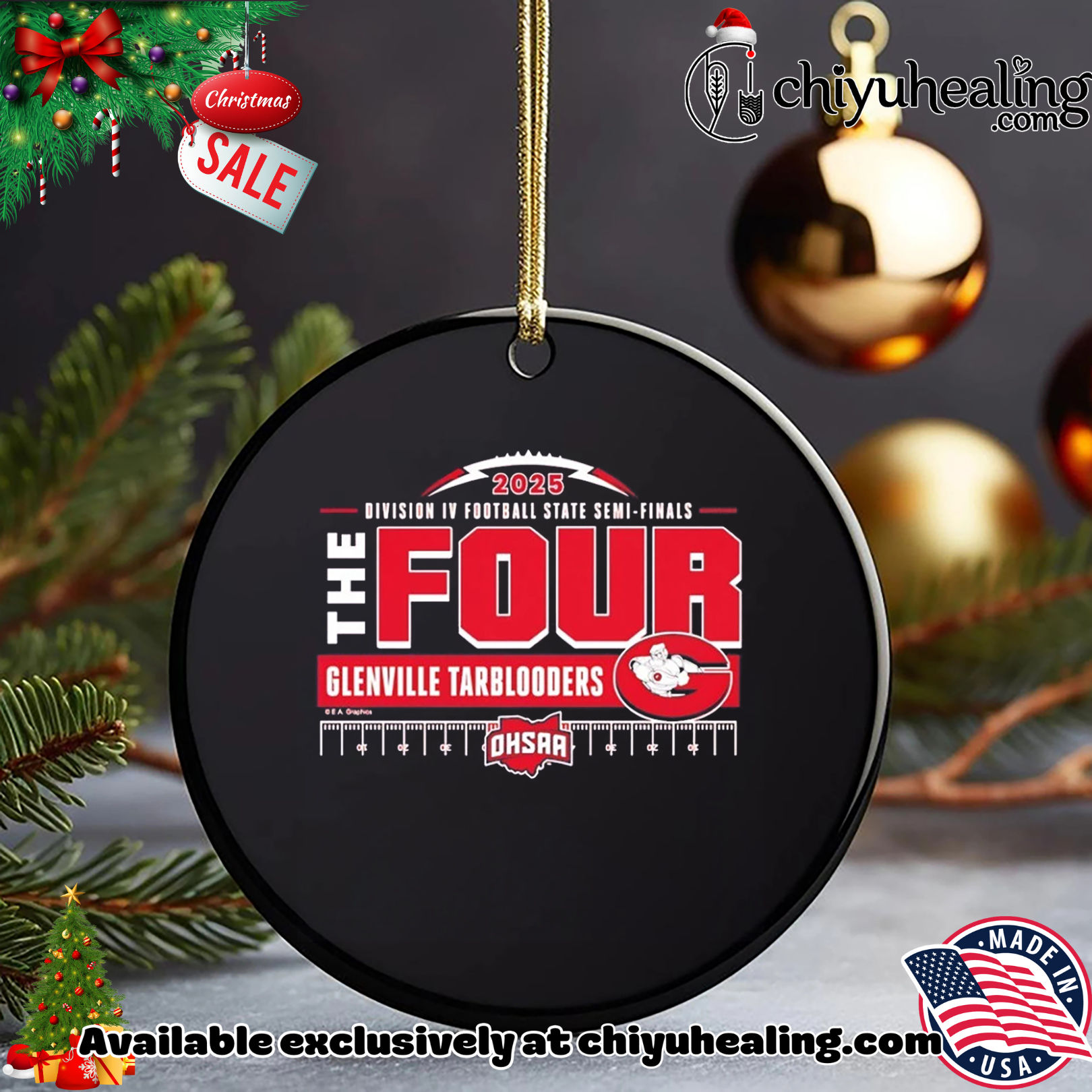 Glenville Tarblooders 2025 MHSAA Football D4 The Four shirt, Hoodie, Sweatshirt, Poster Canvas, Mug, Ornaments Glenville Tarblooders 2025 MHSAA Football D4 The Four shirt, Hoodie, Sweatshirt, Poster Canvas, Mug, Ornaments