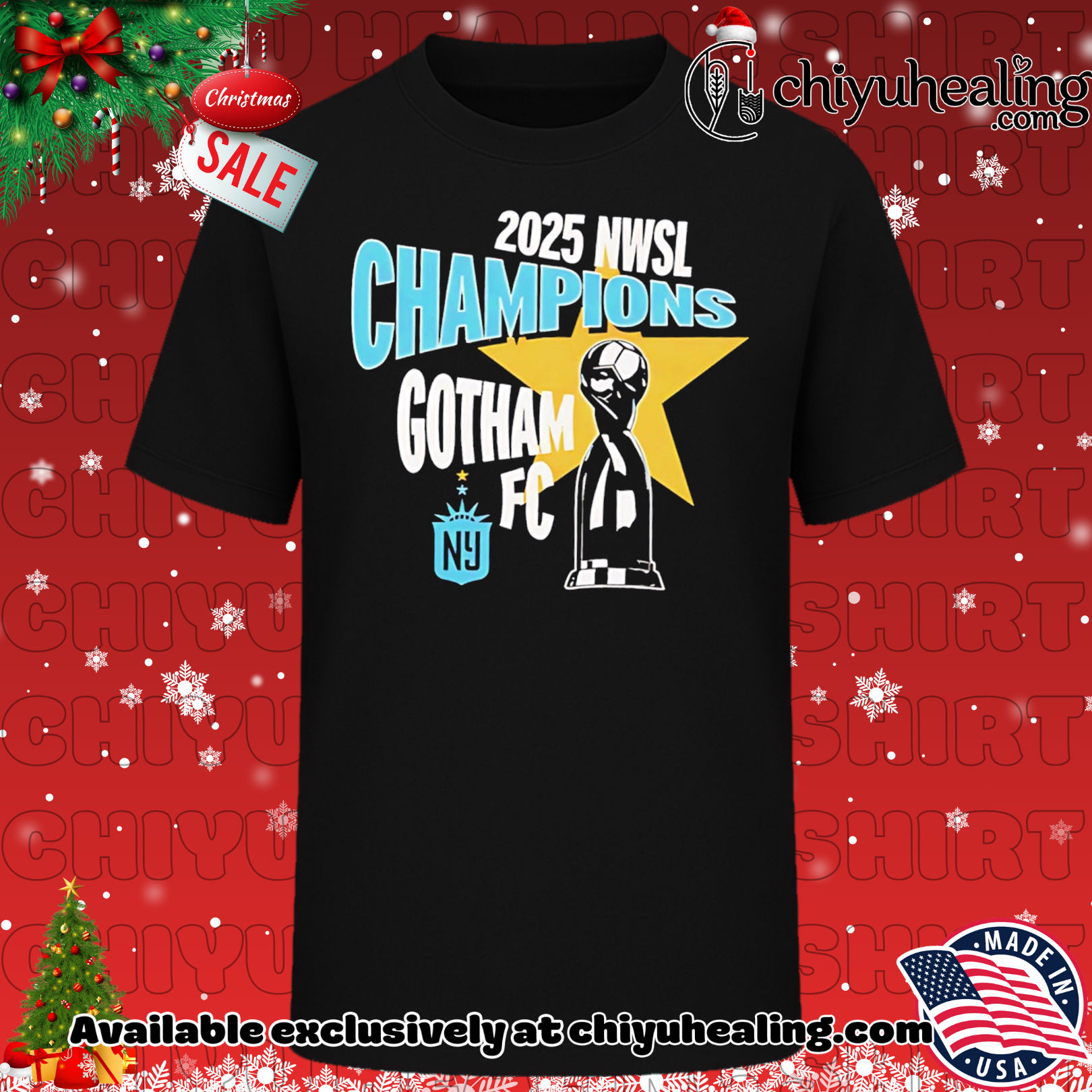 Gotham FC 2025 NWSL Champions Trophy Cup shirt, Hoodie, Sweatshirt, Poster Canvas, Mug, Ornaments