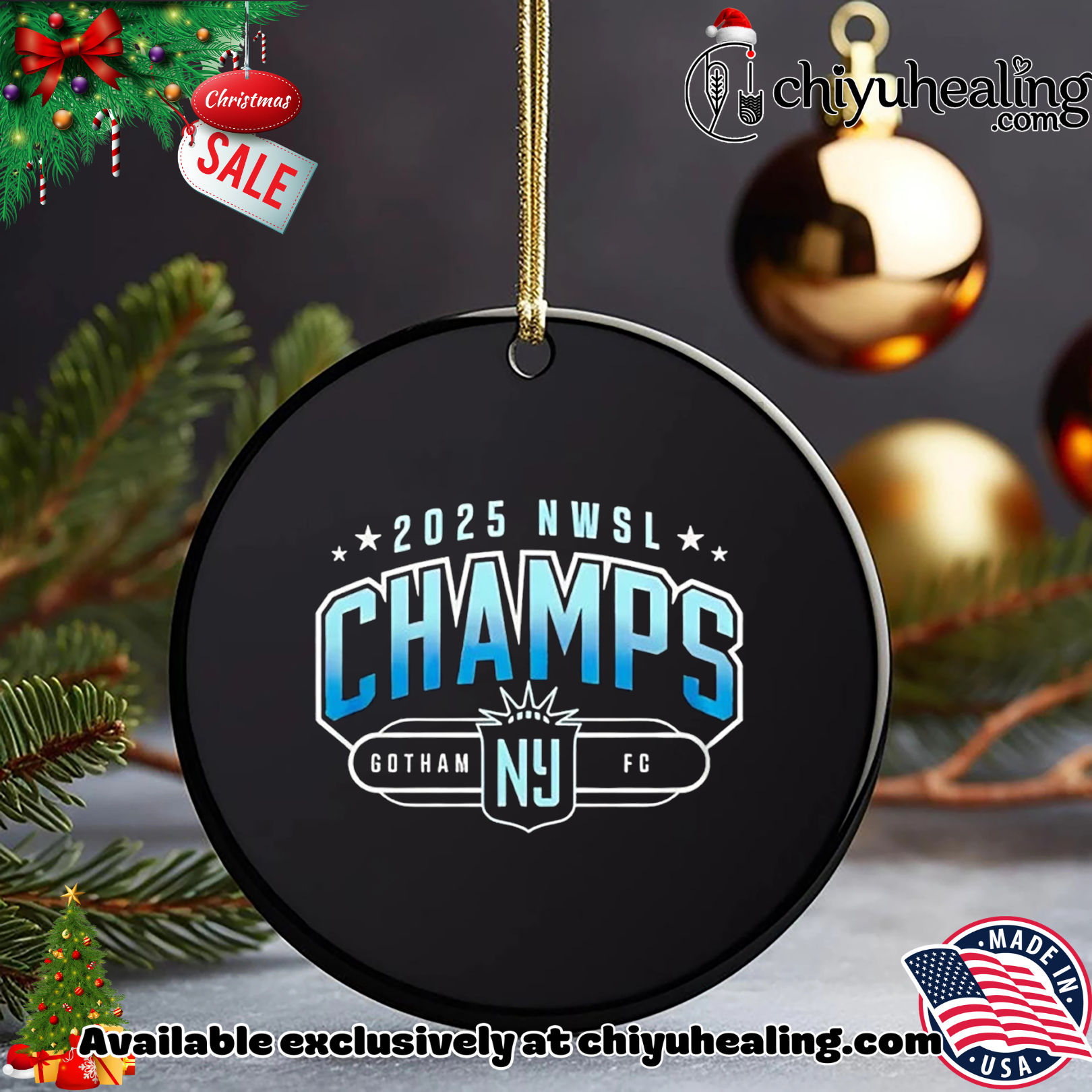 Gotham FC 2025 NWSL Champions classic Christmas ornament, Hoodie, Sweatshirt, Poster Canvas, Mug, Ornaments Gotham FC 2025 NWSL Champions classic Christmas ornament, Hoodie, Sweatshirt, Poster Canvas, Mug, Ornaments