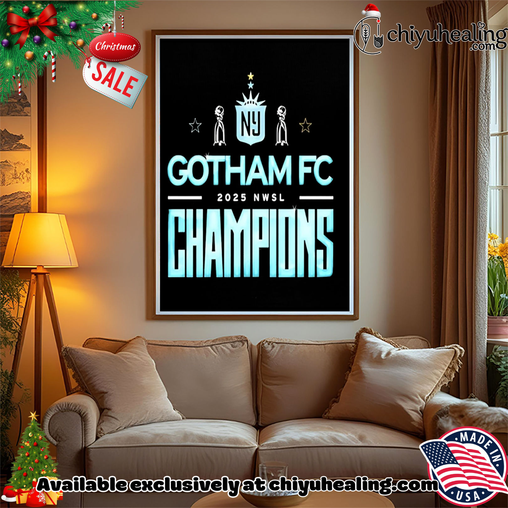 Gotham FC 2025 NWSL Champions trophy shirt, Hoodie, Sweatshirt, Poster Canvas, Mug, Ornaments Gotham FC 2025 NWSL Champions trophy shirt, Hoodie, Sweatshirt, Poster Canvas, Mug, Ornaments