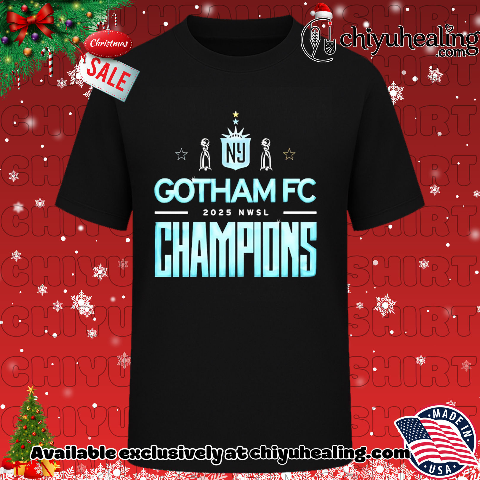 Gotham FC 2025 NWSL Champions trophy shirt, Hoodie, Sweatshirt, Poster Canvas, Mug, Ornaments