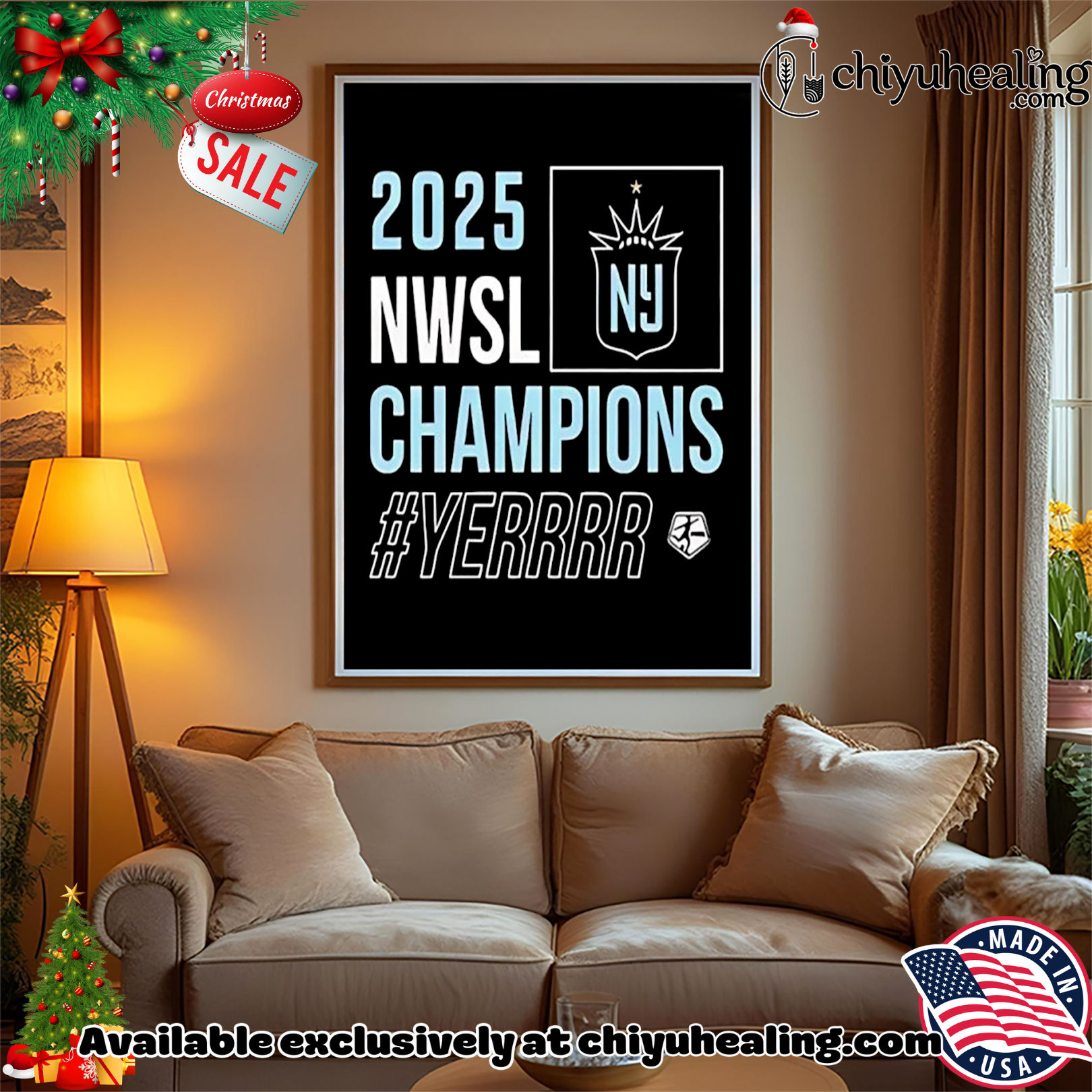 Gotham FC 2025 NWSL Champions yerrr logo Christmas ornament, Hoodie, Sweatshirt, Poster Canvas, Mug, Ornaments Gotham FC 2025 NWSL Champions yerrr logo Christmas ornament, Hoodie, Sweatshirt, Poster Canvas, Mug, Ornaments