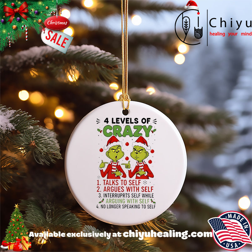 Grinch Christmas 4 levels of crazy shirt, Hoodie, Sweatshirt, Poster Canvas, Mug, Ornaments 5 Grinch Christmas 4 levels of crazy shirt, Hoodie, Sweatshirt, Poster Canvas, Mug, Ornaments