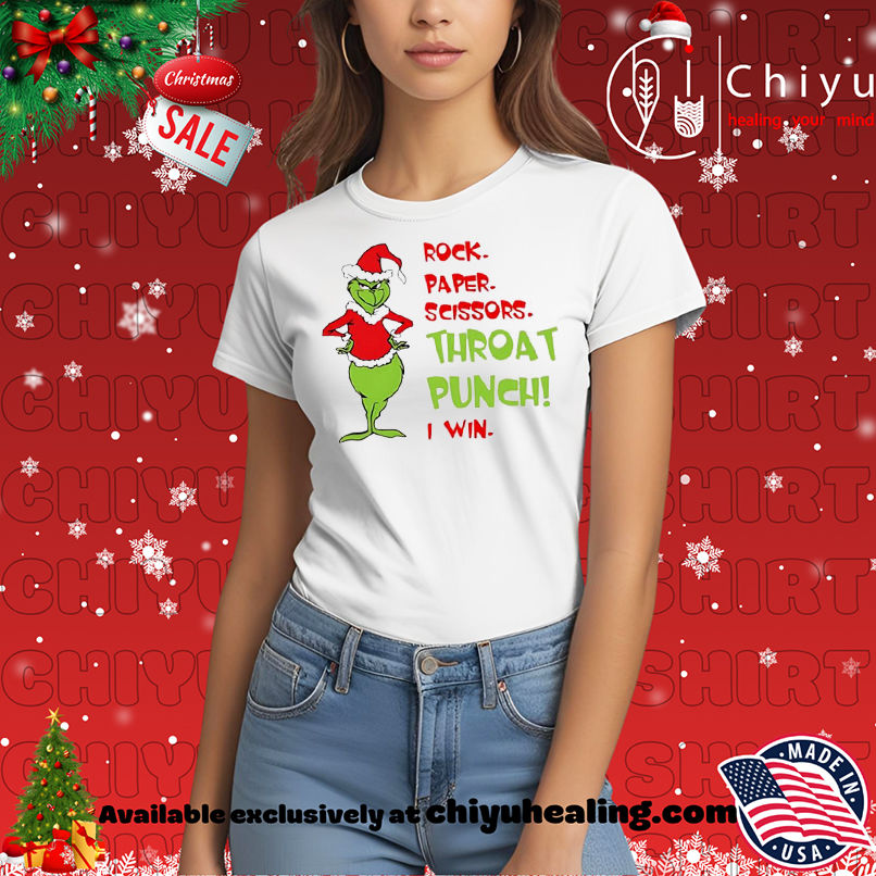 Grinch Christmas Rock paper scissors throat punch I win shirt, Hoodie, Sweatshirt, Poster Canvas, Mug, Ornaments 7 Grinch Christmas Rock paper scissors throat punch I win shirt, Hoodie, Sweatshirt, Poster Canvas, Mug, Ornaments