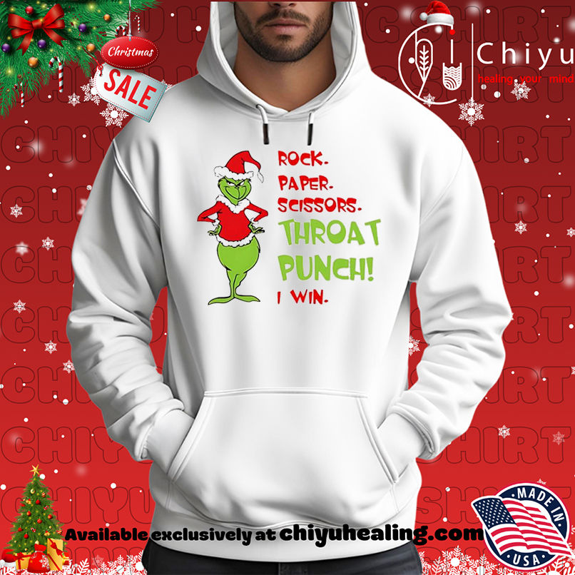 Grinch Christmas Rock paper scissors throat punch I win shirt, Hoodie, Sweatshirt, Poster Canvas, Mug, Ornaments 2 Grinch Christmas Rock paper scissors throat punch I win shirt, Hoodie, Sweatshirt, Poster Canvas, Mug, Ornaments