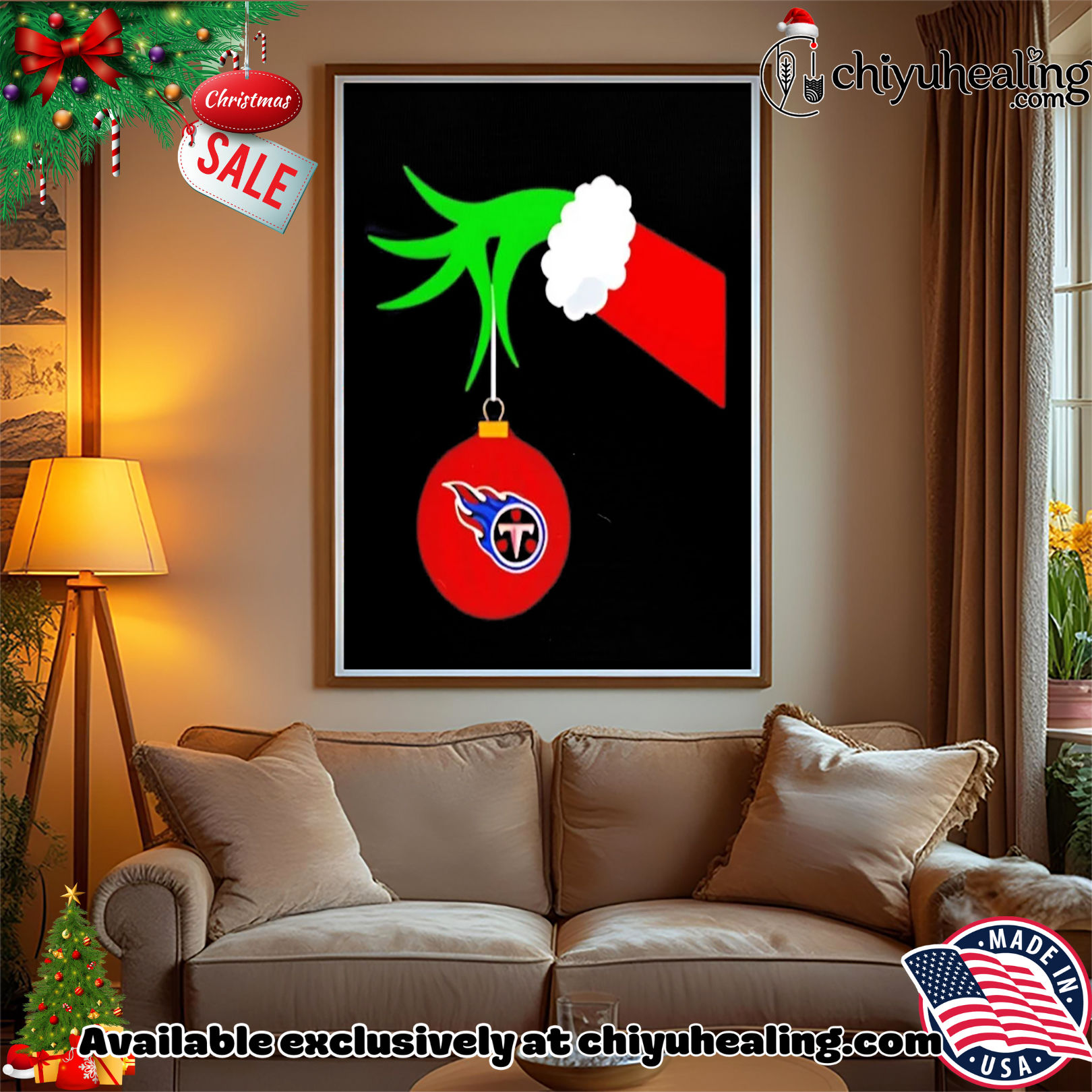 Grinch Hand holding Tennessee Titans Holiday Christmas shirt, Hoodie, Sweatshirt, Poster Canvas, Mug, Ornaments Grinch Hand holding Tennessee Titans Holiday Christmas shirt, Hoodie, Sweatshirt, Poster Canvas, Mug, Ornaments