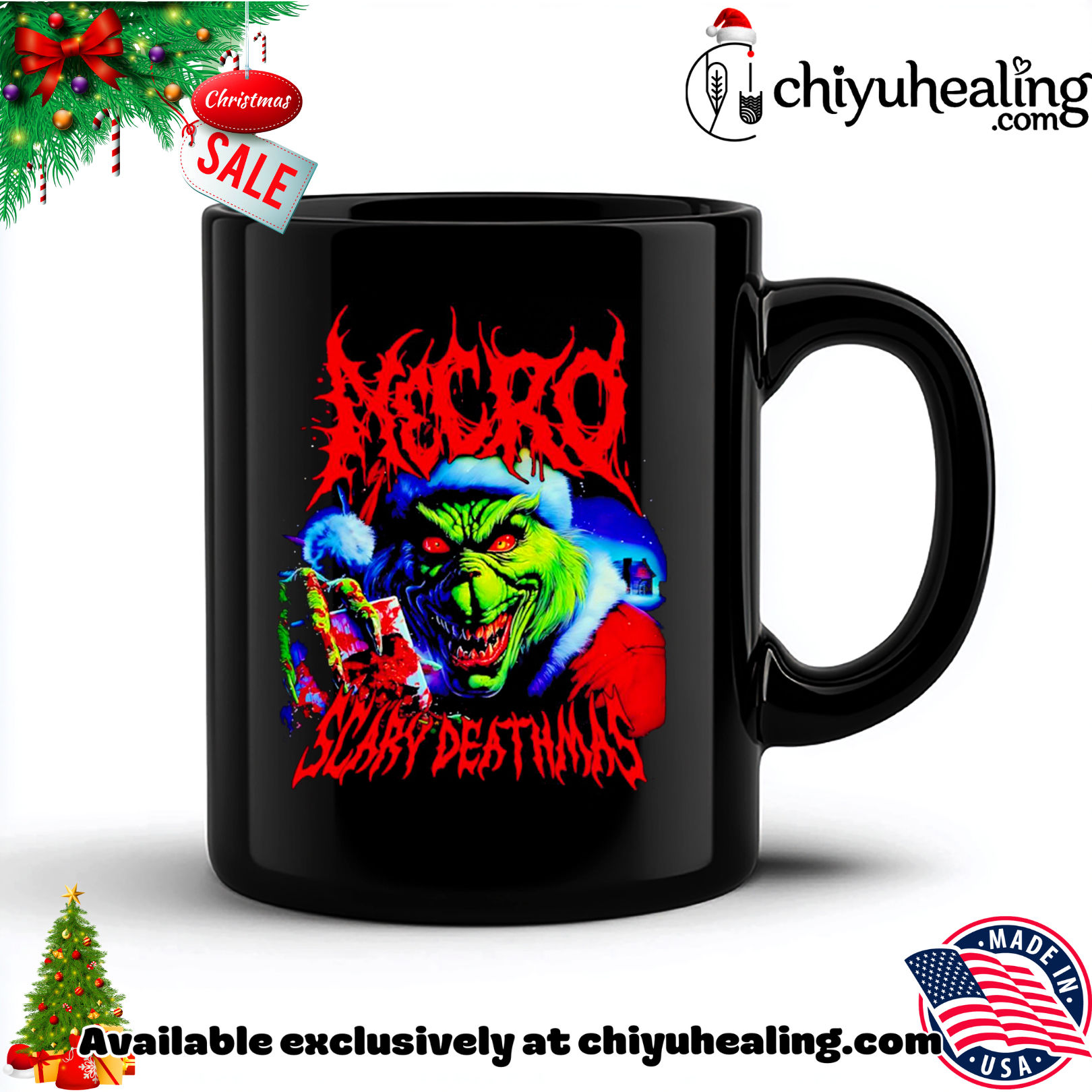 Grinch Necro Scary Deathmas Christmas graphic shirt, Hoodie, Sweatshirt, Poster Canvas, Mug, Ornaments 6 Grinch Necro Scary Deathmas Christmas graphic shirt, Hoodie, Sweatshirt, Poster Canvas, Mug, Ornaments