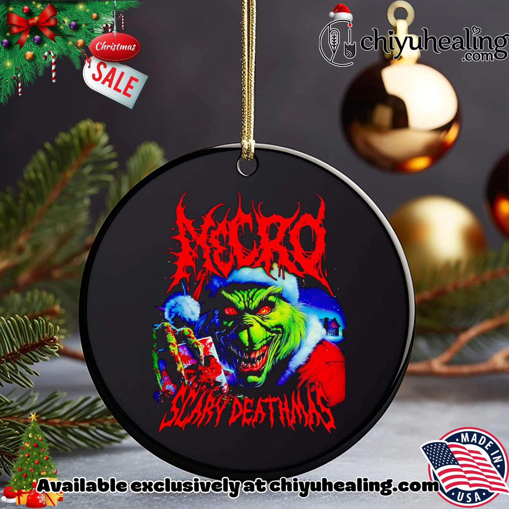 Grinch Necro Scary Deathmas Christmas graphic shirt, Hoodie, Sweatshirt, Poster Canvas, Mug, Ornaments 5 Grinch Necro Scary Deathmas Christmas graphic shirt, Hoodie, Sweatshirt, Poster Canvas, Mug, Ornaments