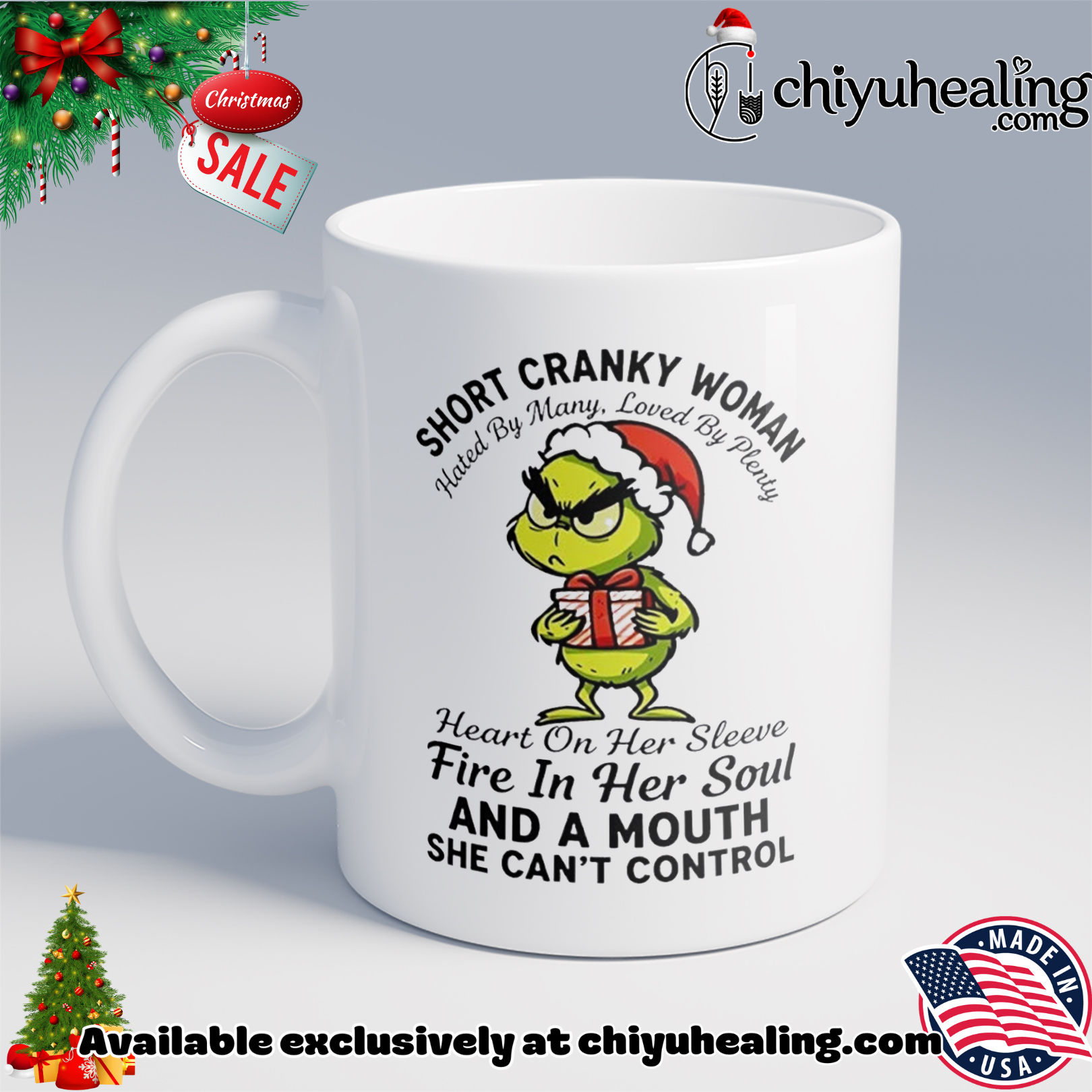 Grinch short cranky woman hated by many loved by plenty heart on her sleeve Christmas ornament, Hoodie, Sweatshirt, Poster Canvas, Mug, Ornaments 6 Grinch short cranky woman hated by many loved by plenty heart on her sleeve Christmas ornament, Hoodie, Sweatshirt, Poster Canvas, Mug, Ornaments