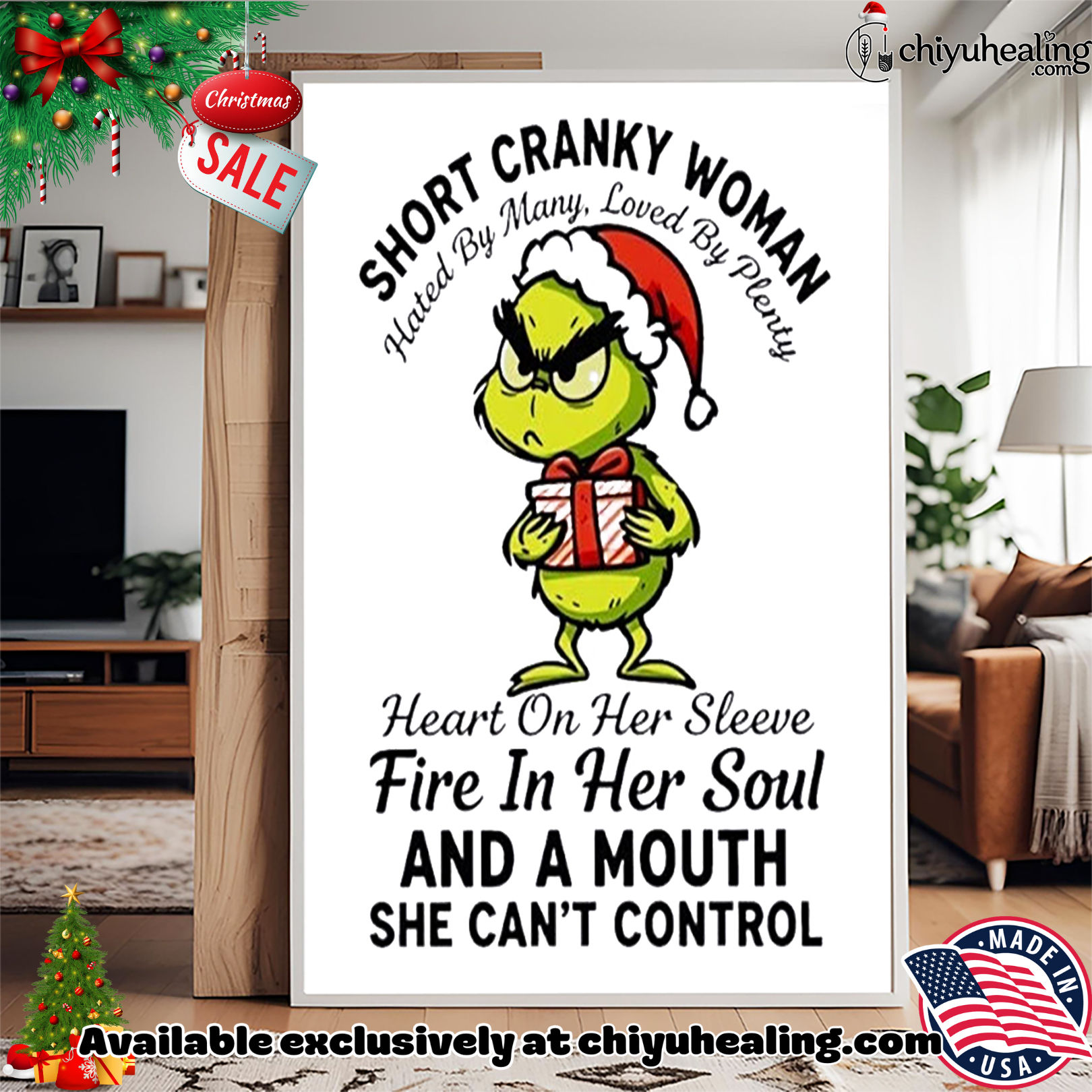 Grinch short cranky woman hated by many loved by plenty heart on her sleeve Christmas ornament, Hoodie, Sweatshirt, Poster Canvas, Mug, Ornaments Grinch short cranky woman hated by many loved by plenty heart on her sleeve Christmas ornament, Hoodie, Sweatshirt, Poster Canvas, Mug, Ornaments
