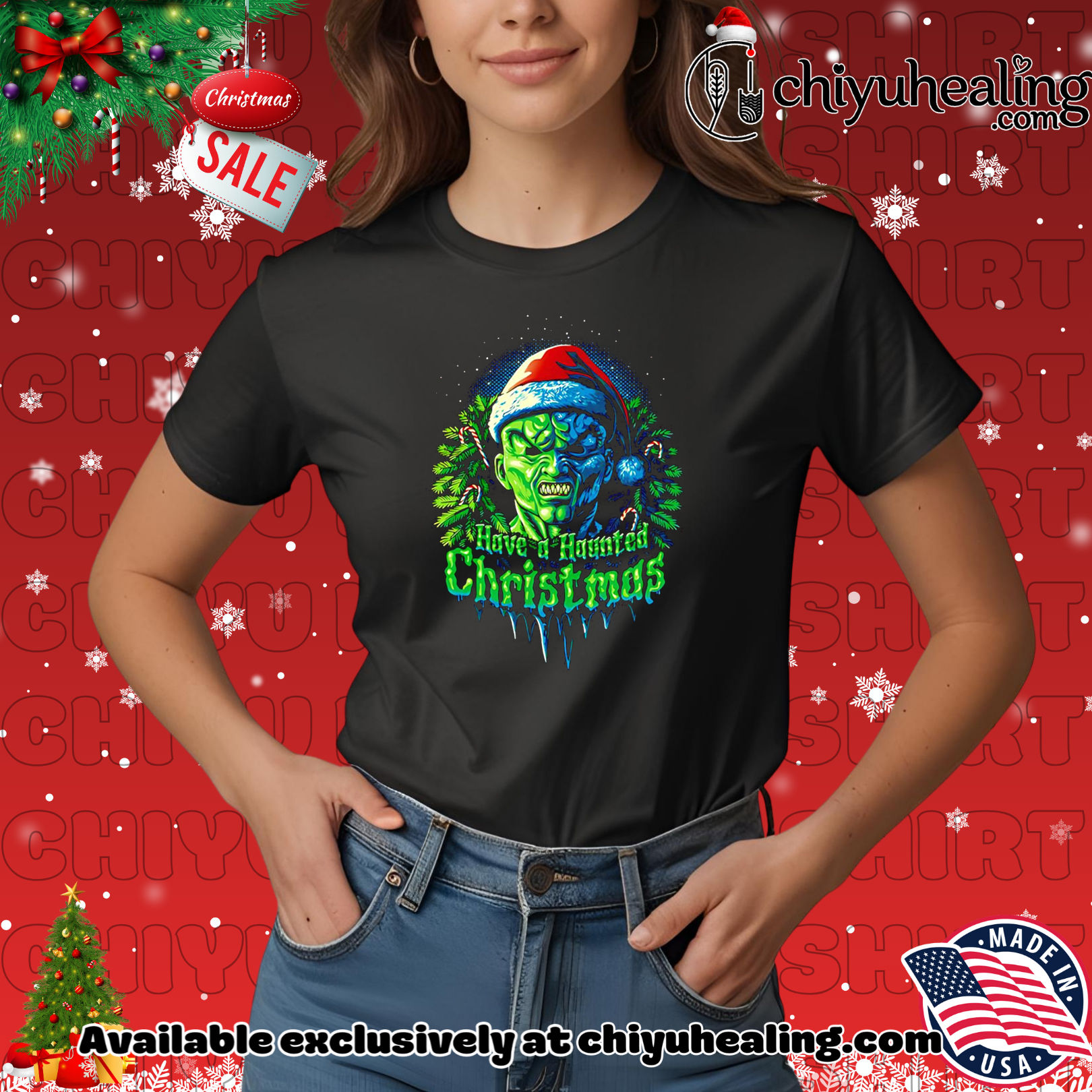 Have a Haunted Christmas classic shirt, Hoodie, Sweatshirt, Poster Canvas, Mug, Ornaments 7 Have a Haunted Christmas classic shirt, Hoodie, Sweatshirt, Poster Canvas, Mug, Ornaments