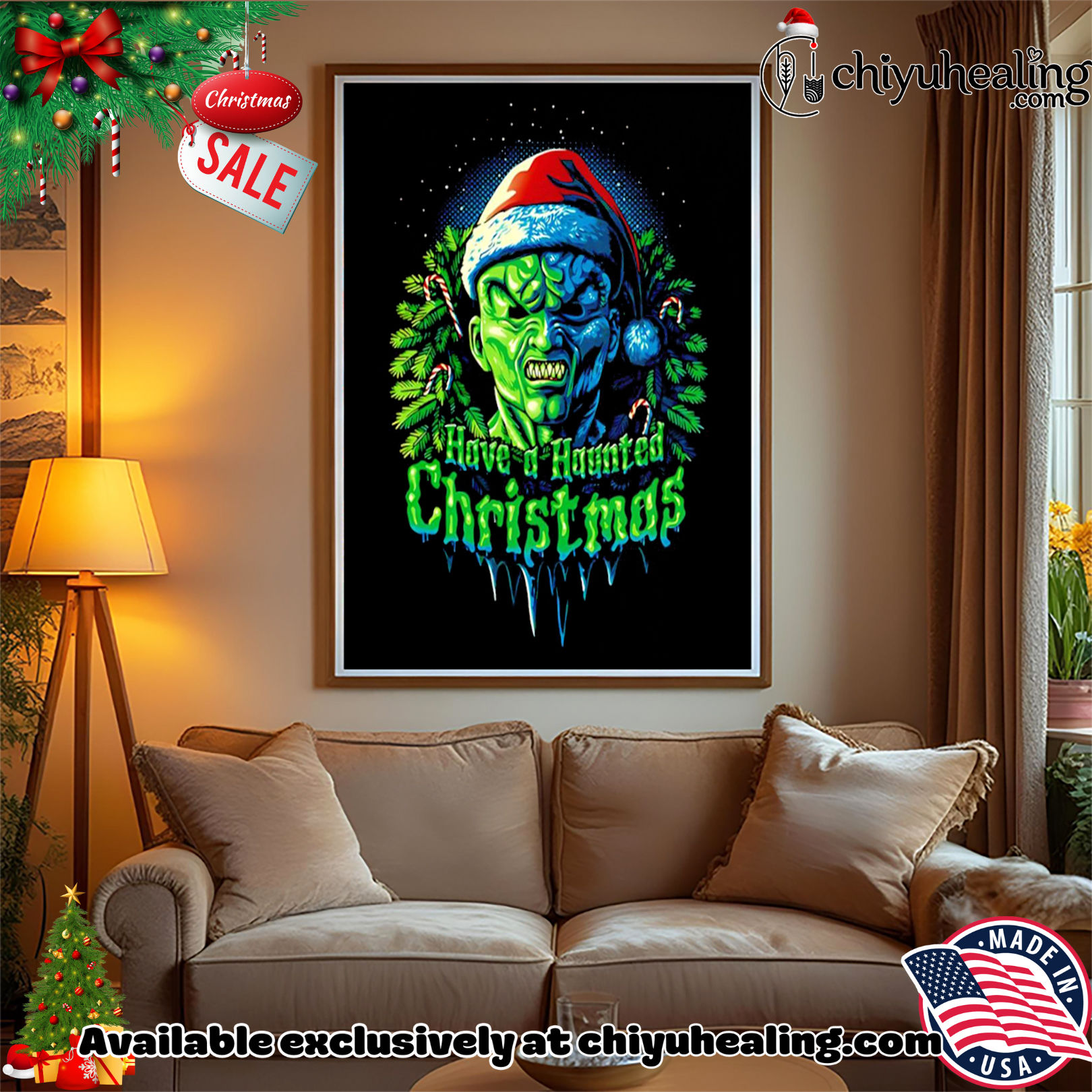 Have a Haunted Christmas classic shirt, Hoodie, Sweatshirt, Poster Canvas, Mug, Ornaments Have a Haunted Christmas classic shirt, Hoodie, Sweatshirt, Poster Canvas, Mug, Ornaments