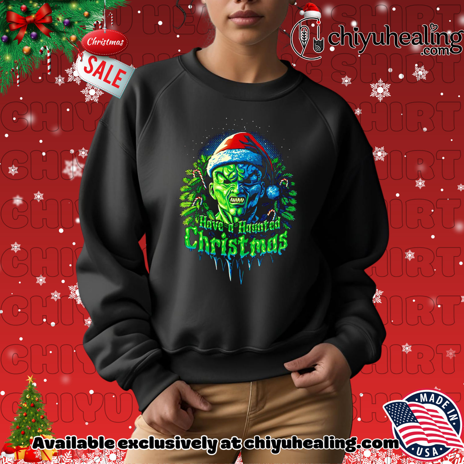 Have a Haunted Christmas classic shirt, Hoodie, Sweatshirt, Poster Canvas, Mug, Ornaments Have a Haunted Christmas classic shirt, Hoodie, Sweatshirt, Poster Canvas, Mug, Ornaments