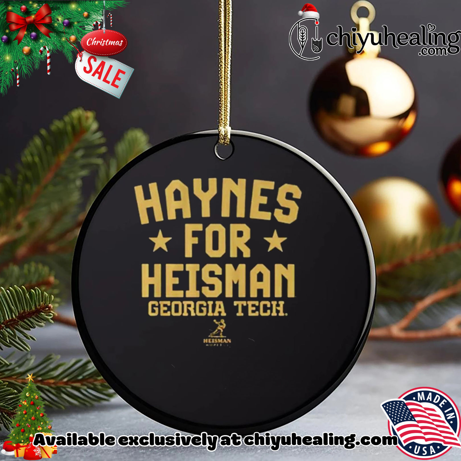 Haynes for Heisman Georgia Tech Shirt, Hoodie, Sweatshirt, Poster Canvas, Mug, Ornaments 5 Haynes for Heisman Georgia Tech Shirt, Hoodie, Sweatshirt, Poster Canvas, Mug, Ornaments
