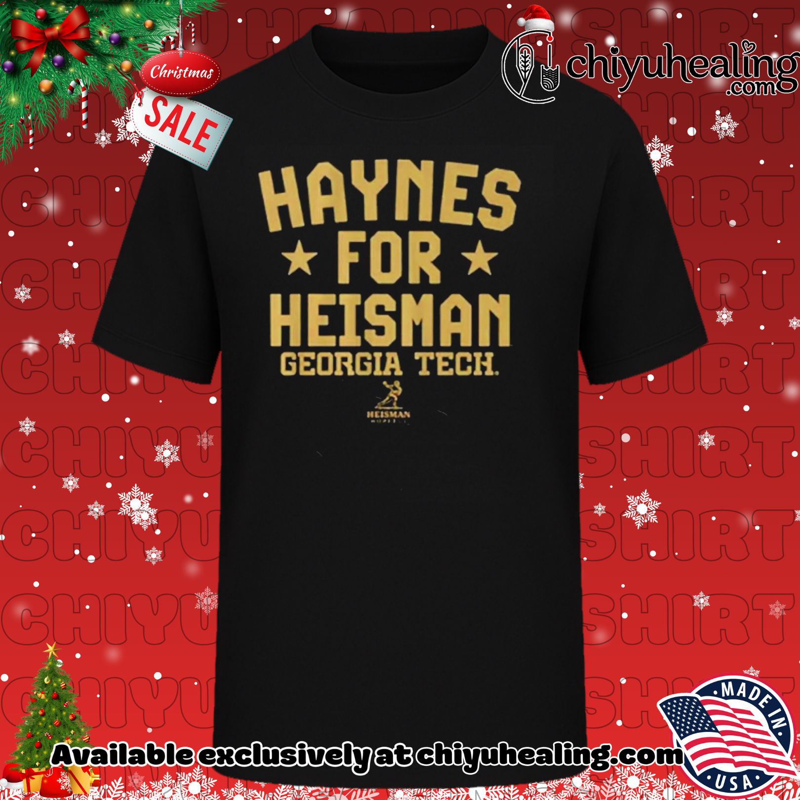 Haynes for Heisman Georgia Tech Shirt, Hoodie, Sweatshirt, Poster Canvas, Mug, Ornaments