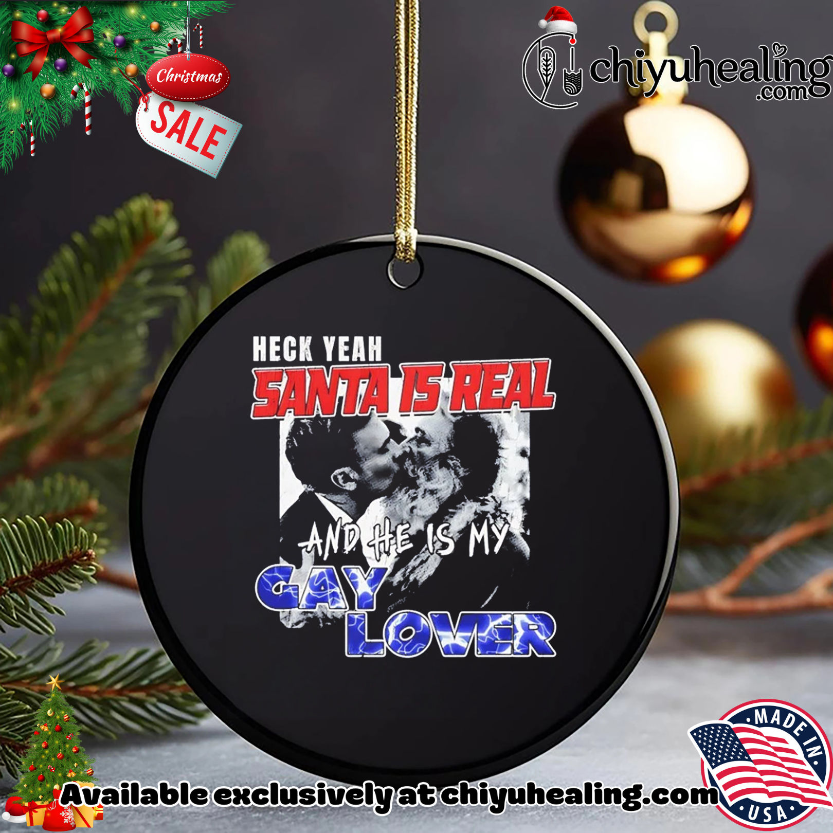 Heck yeah Santa is Real and He's My Gay Lover shirt, Hoodie, Sweatshirt, Poster Canvas, Mug, Ornaments 15 Heck yeah Santa is Real and Hes My Gay Lover shirt Hoodie Sweatshirt Tank Top 4